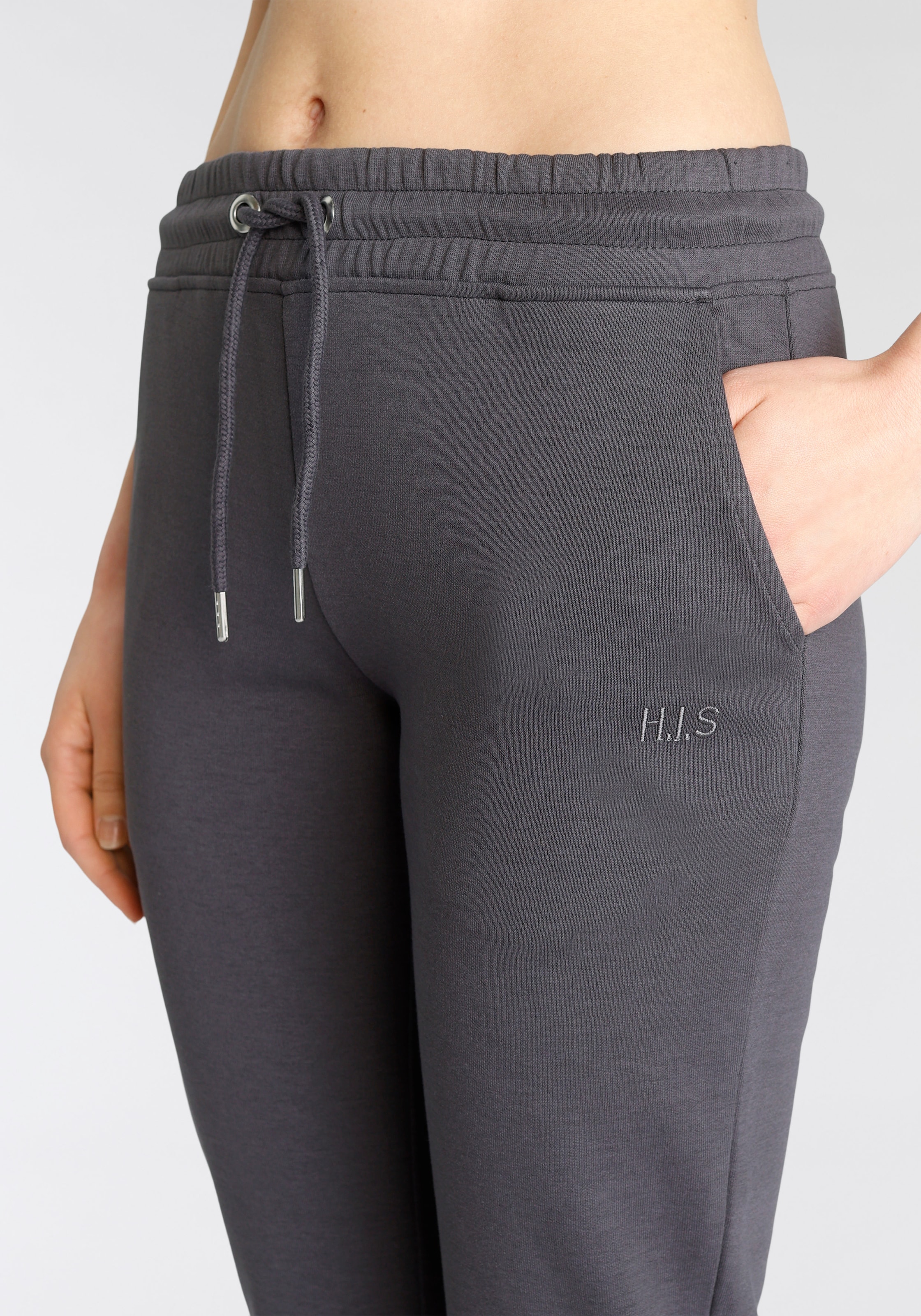 H.I.S Sweathose, Schlupfhose mit kleinem Aufschlag am Saum, Loungewear