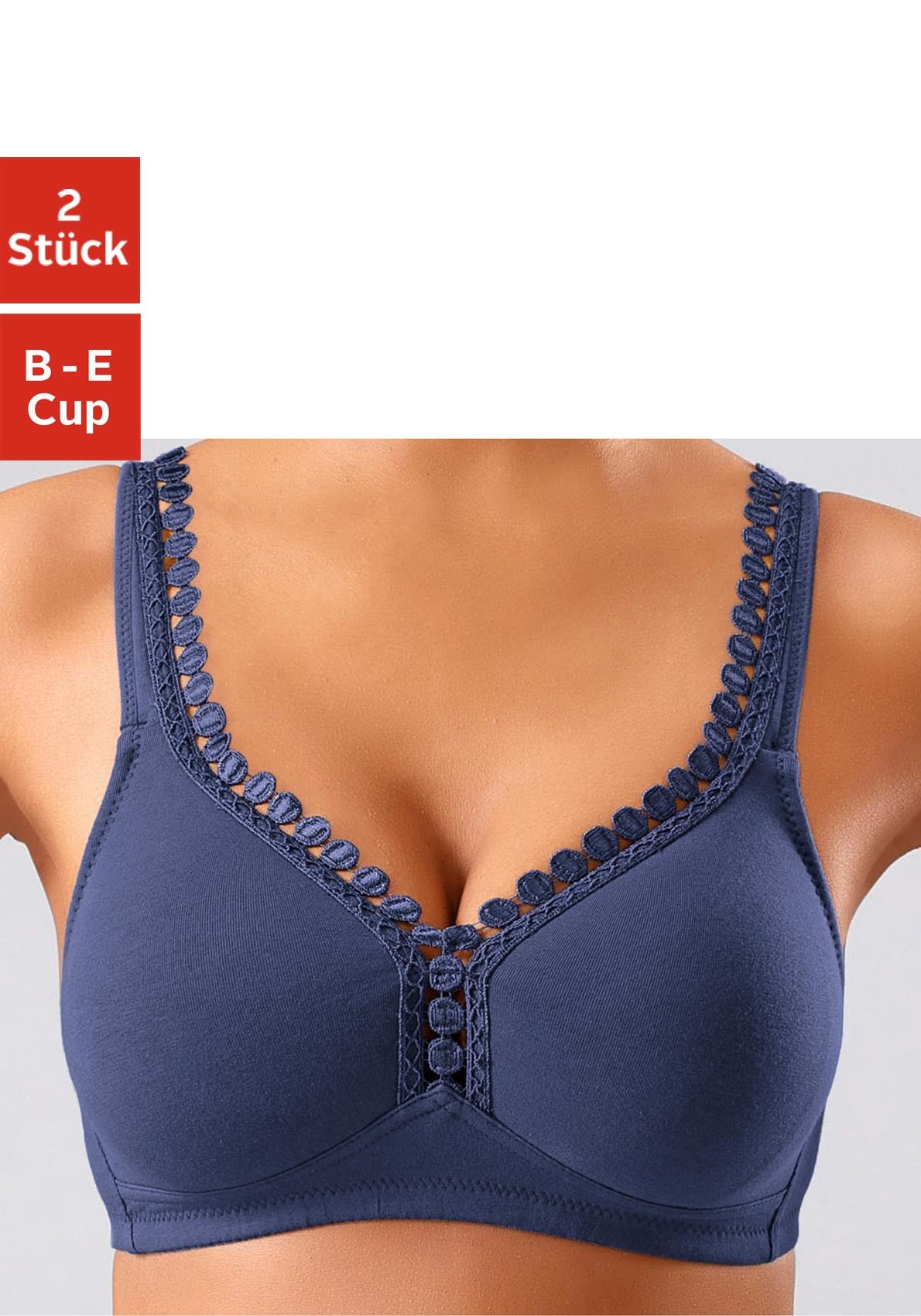 petite fleur Soft-BH, ohne Bügel, mit dekorativer Zierkante