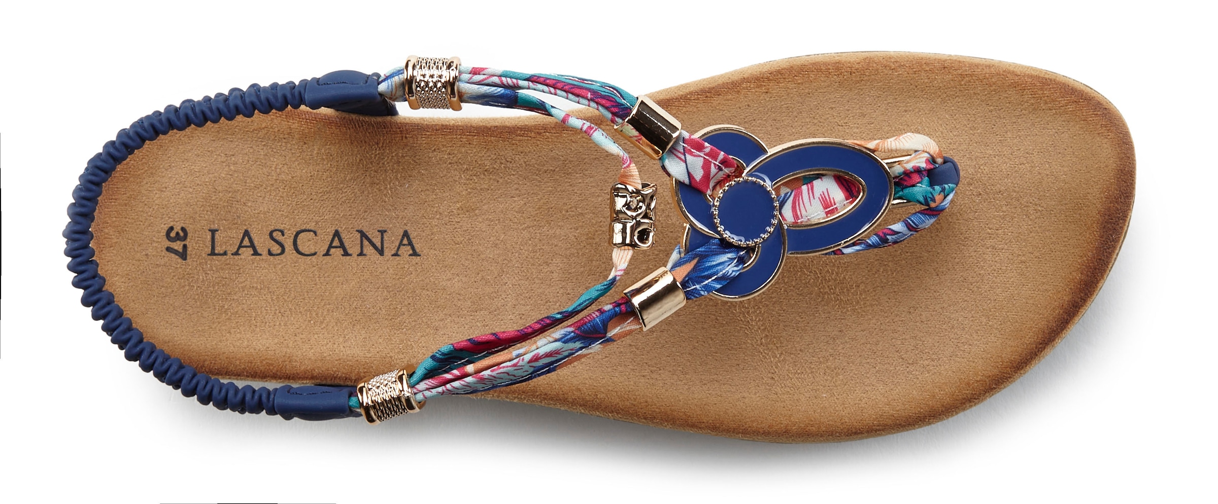 LASCANA Zehentrenner »Sommerschuh, offener Schuh, Sandalette,«  Sandale, Pantolette mit Stretcheinsatz