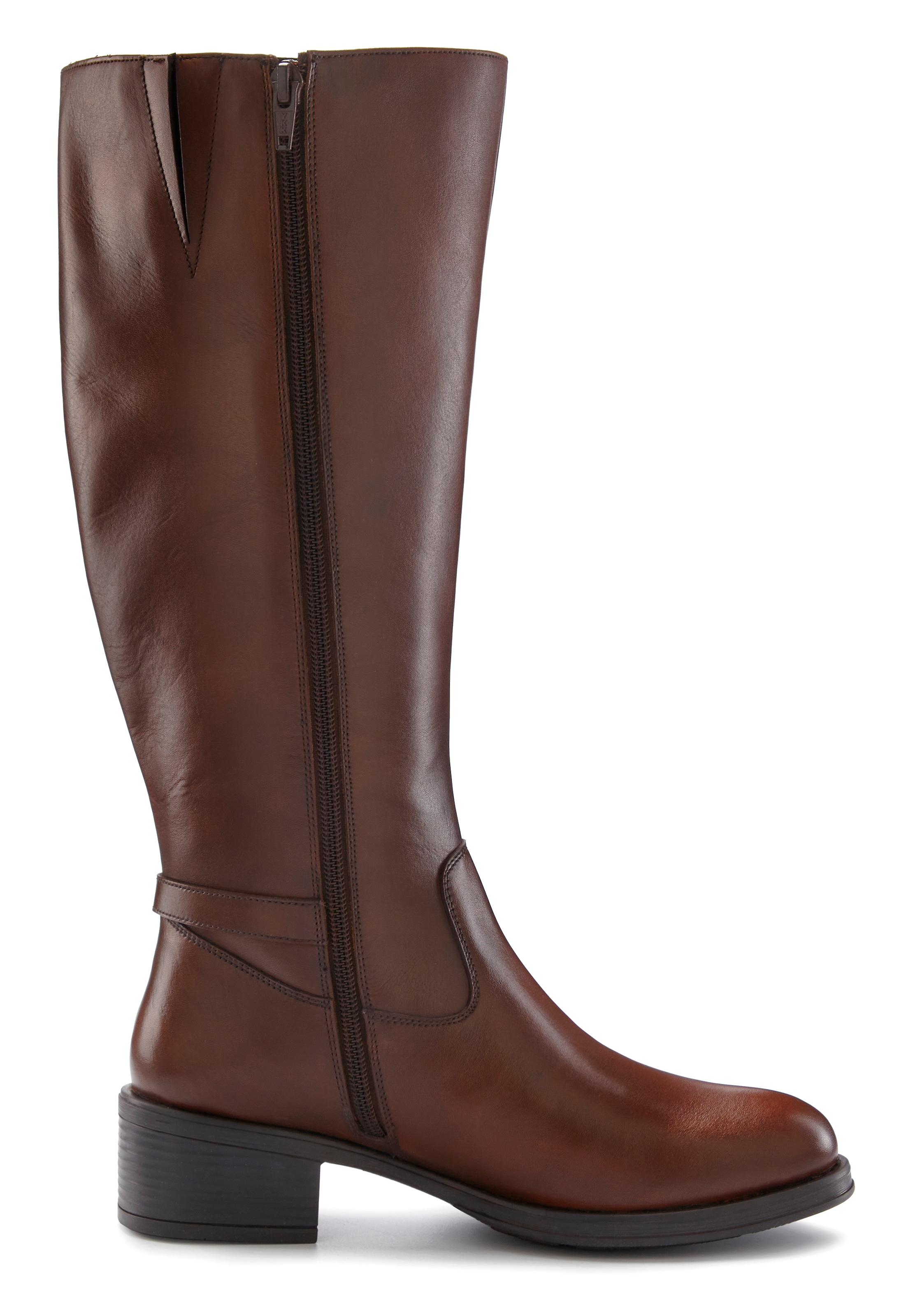 LASCANA Stiefel »Stiefelette«  aus Leder mit Langschaft
