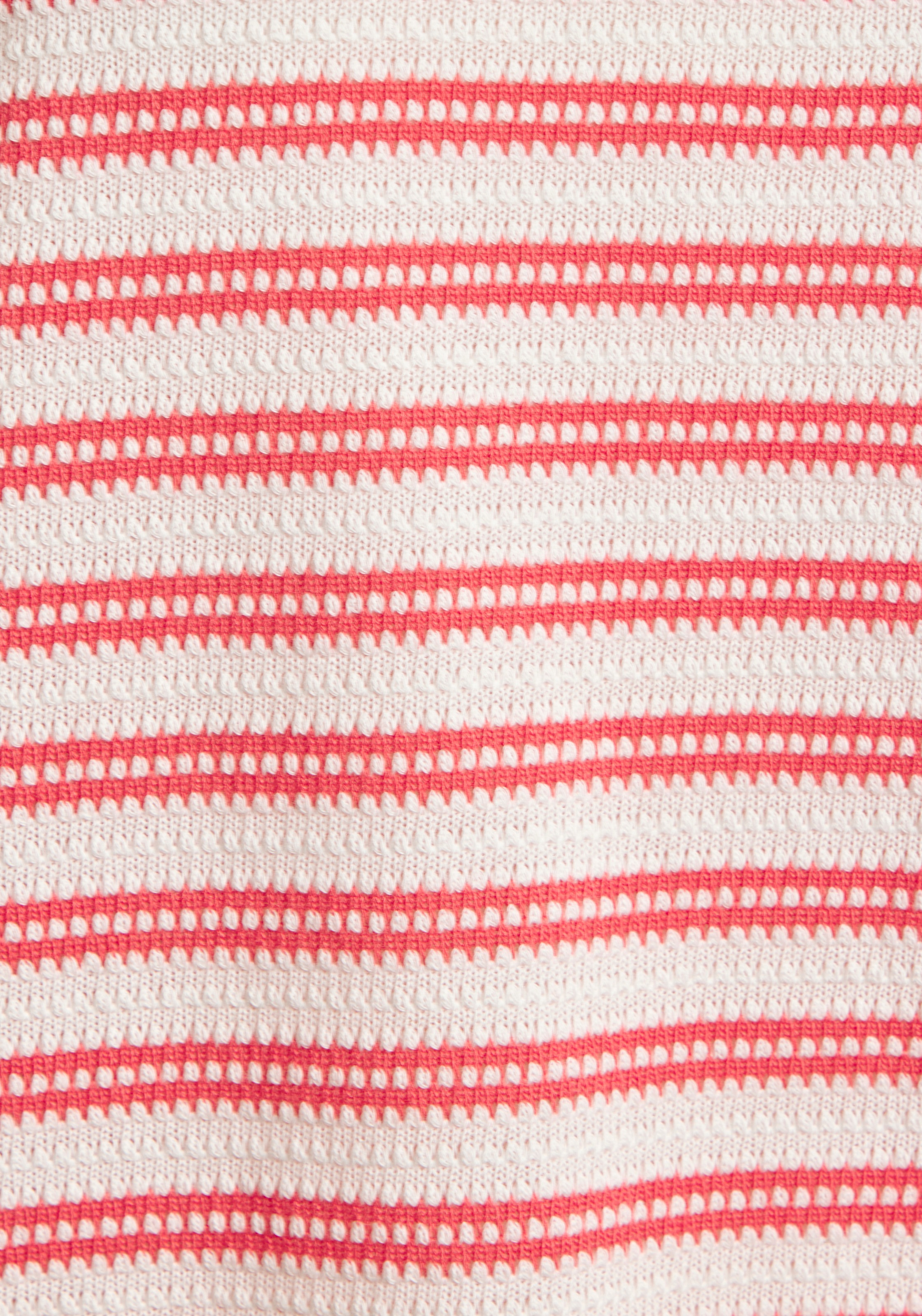 Vivance Kurzarmshirt »mit modischem Streifenmuster« aus angenehmer Baumwoll-Strickqualität