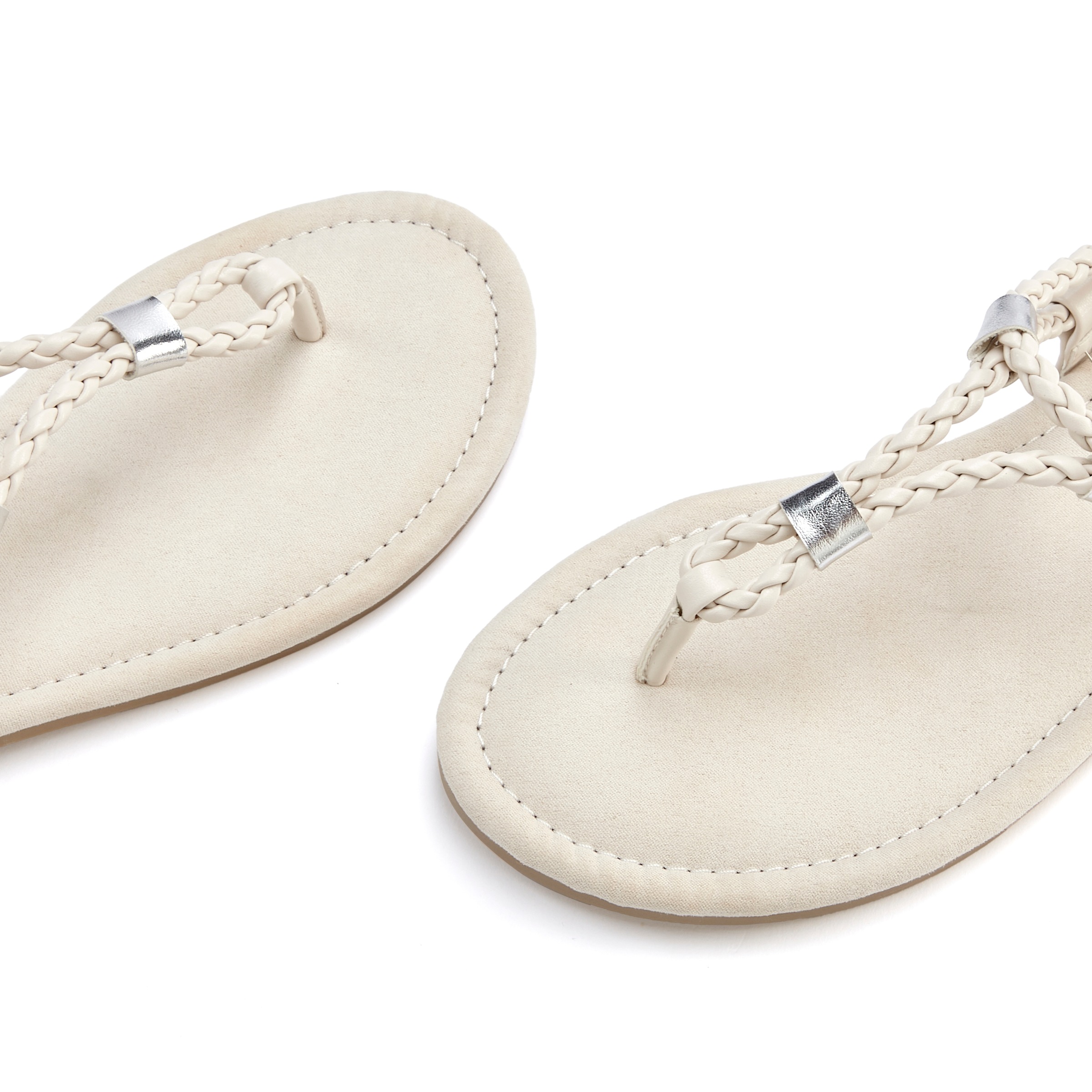Vivance Sandale »Sommerschuh«, Zehentrenner, Sommerschuh, Sandalette mit raffinierten Riemchen