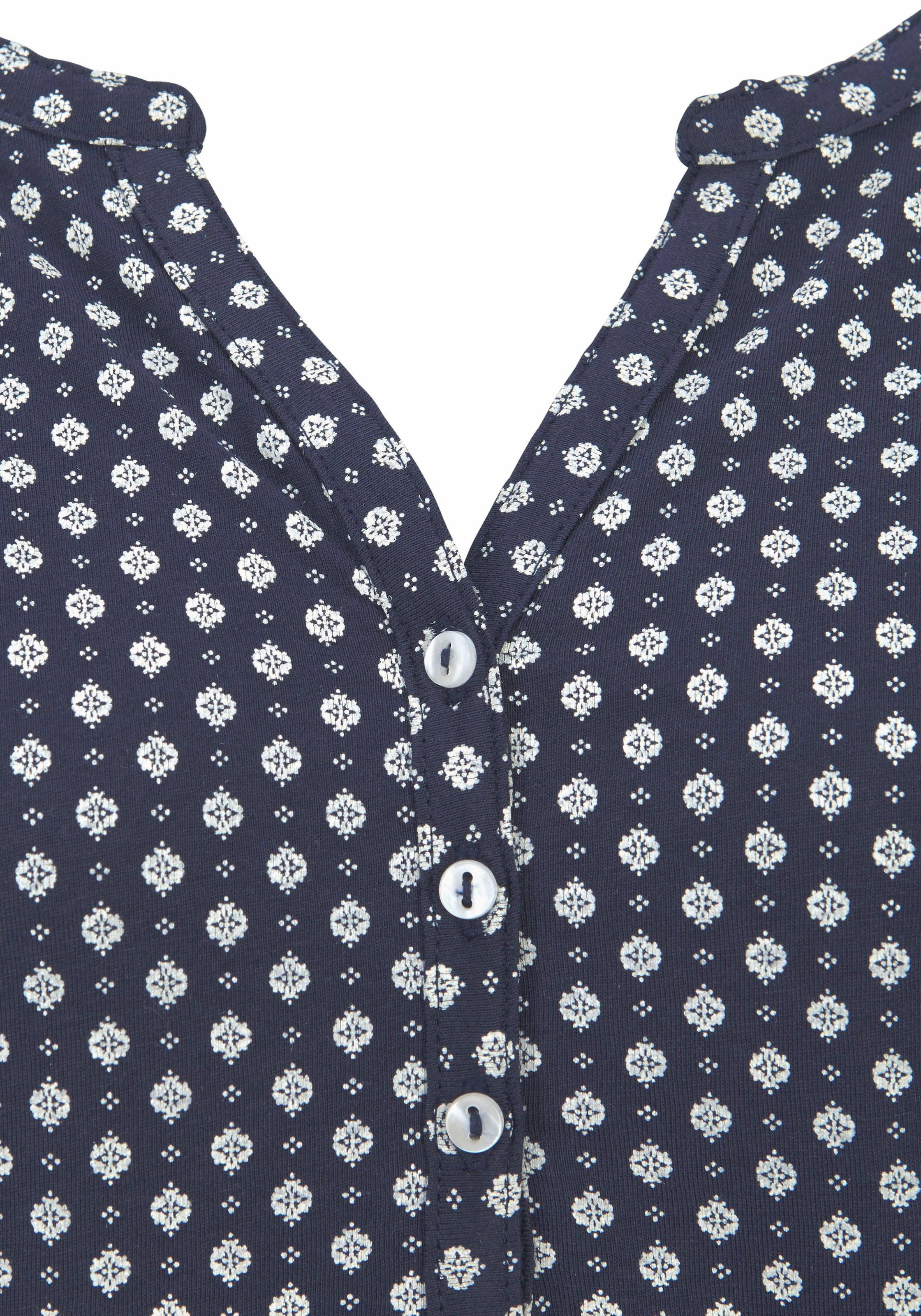 LASCANA Blusenshirt »mit Knopfleiste«, aus pflegeleichter Qualität mit Viskose