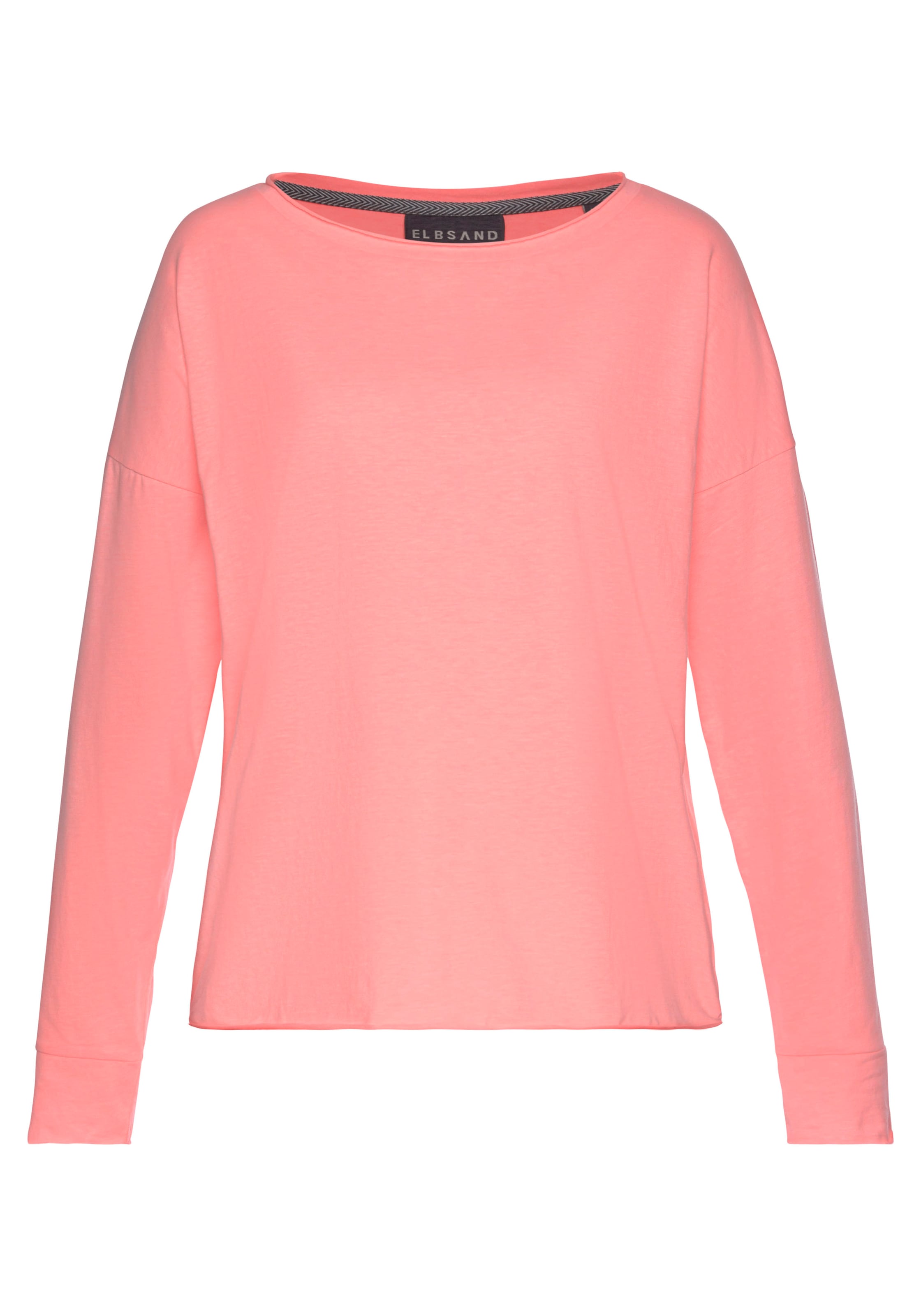 Elbsand Langarmshirt »Raina«, mit Logoprint hinten, Longsleeve aus Baumwoll-Mix