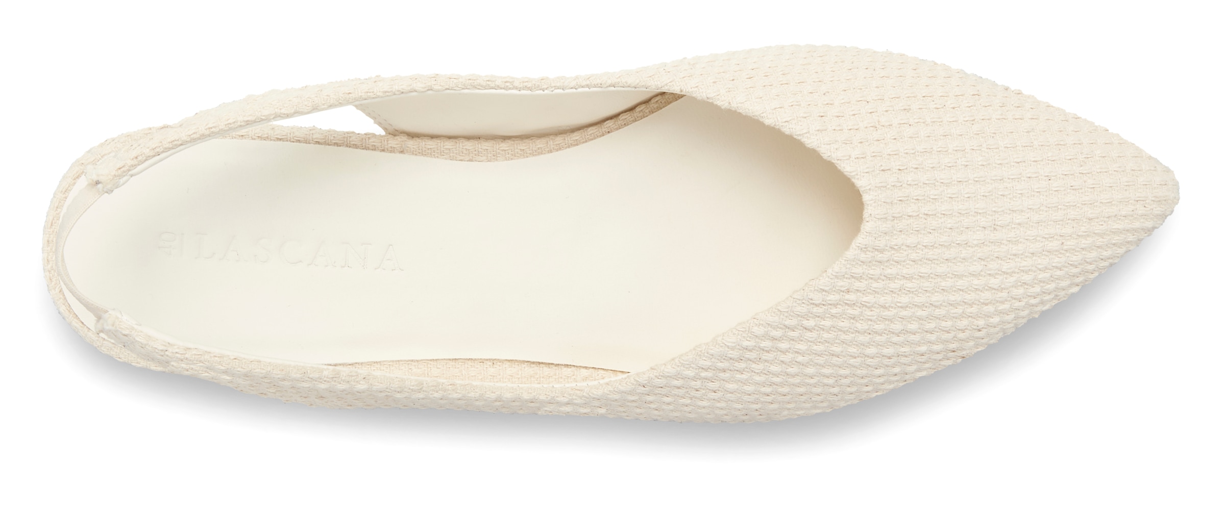 LASCANA Ballerina, Sling-Ballerina mit elastischem Riemchen aus Textil VEGAN