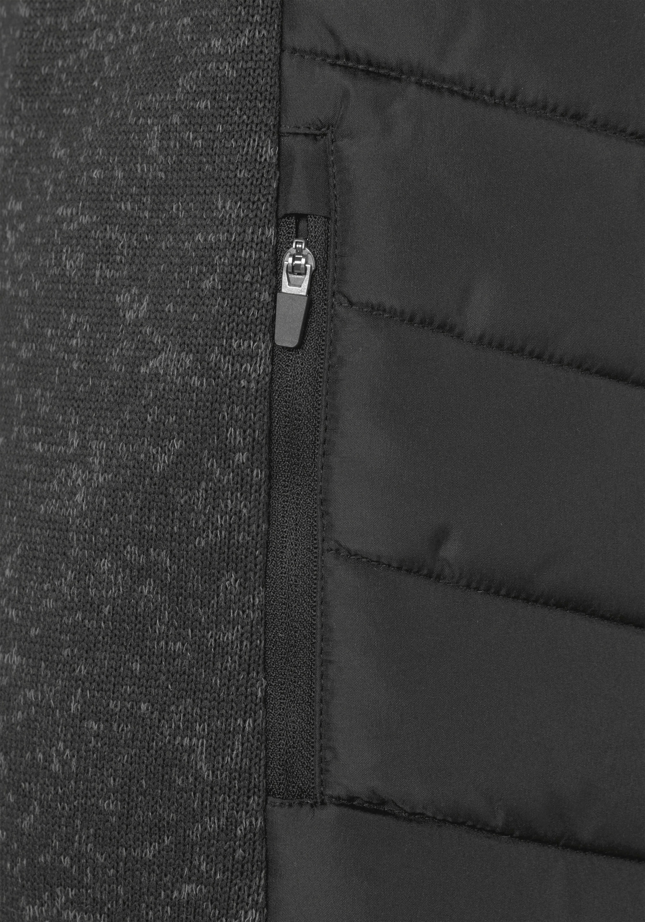 Vivance Steppjacke, mit Kapuze, mit Strickfleece-Ärmeln