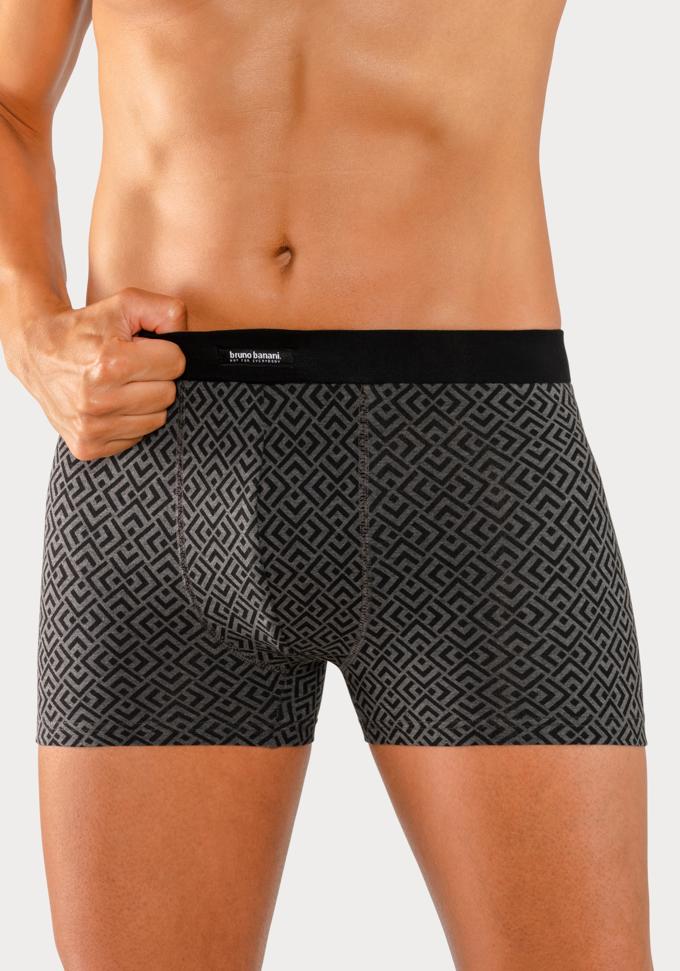 Bruno Banani Boxer »Boxershorts für Herren«, (Packung, 3 St.), 1x mit modischem Druck