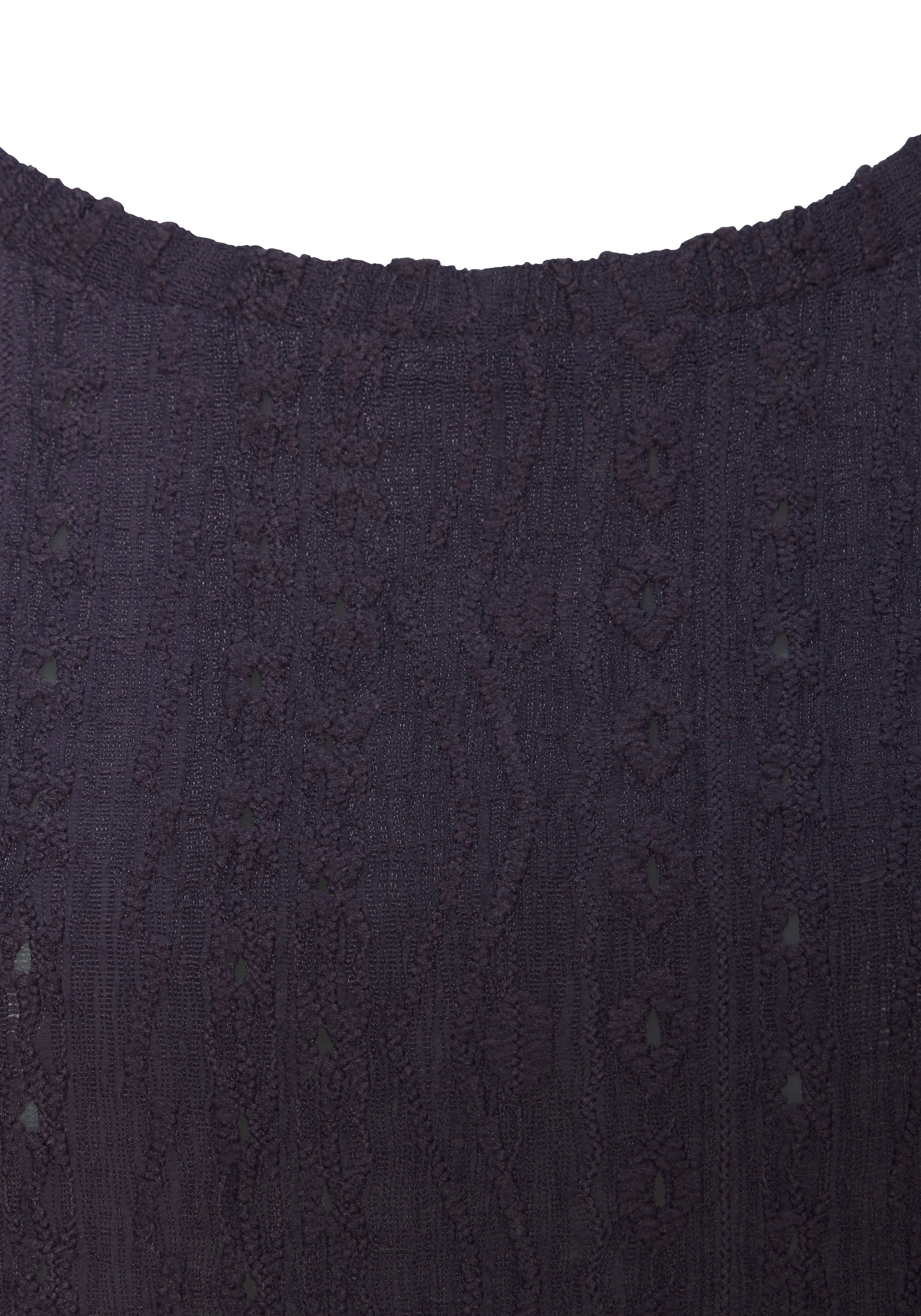 Vivance Kurzarmshirt »mit modischem Jacquard-Muster«, aus pflegeleichter Qualität