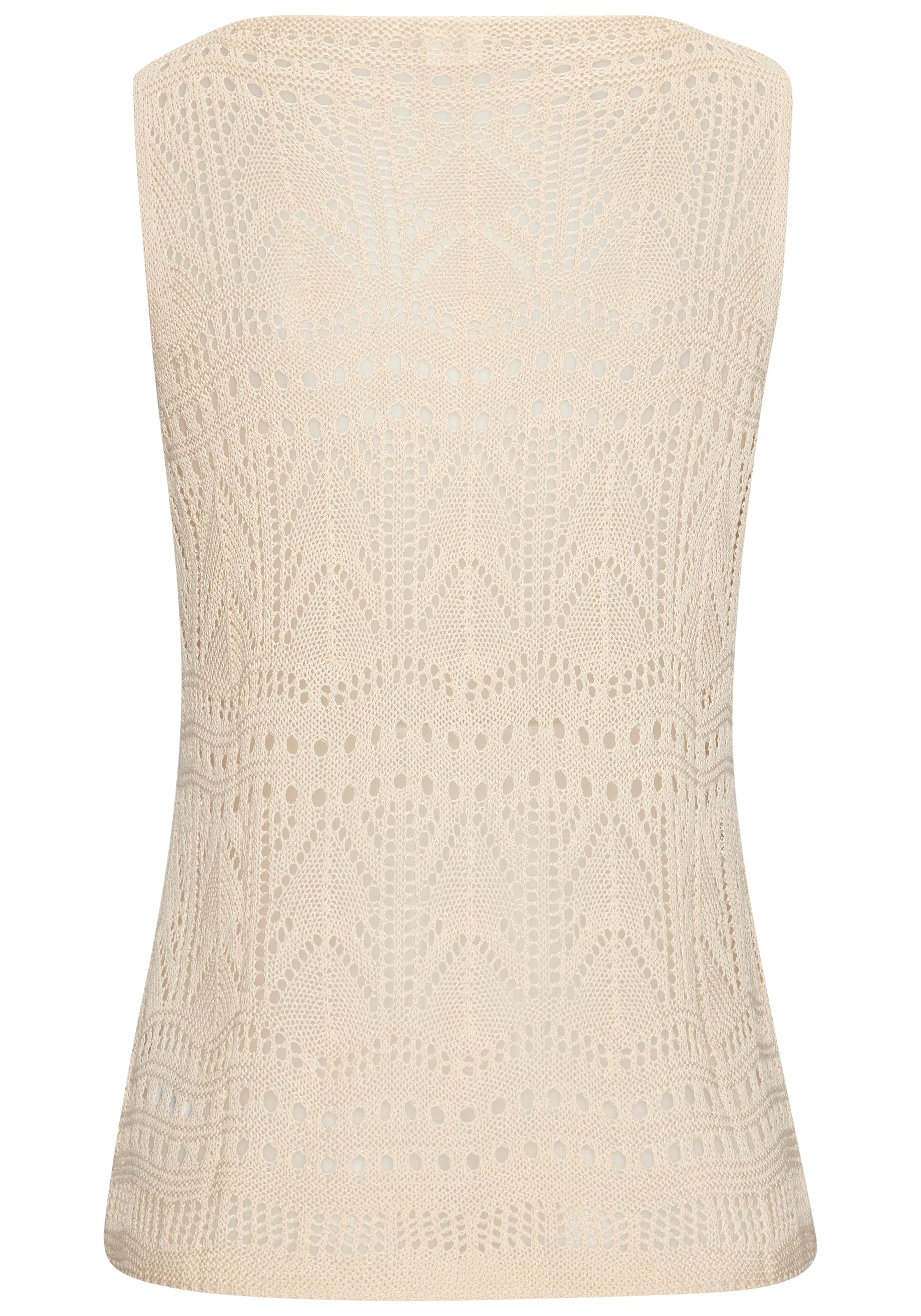 s.Oliver Stricktop, mit semi-transparentem Ajourmuster, Strandtop mit Lochmuster