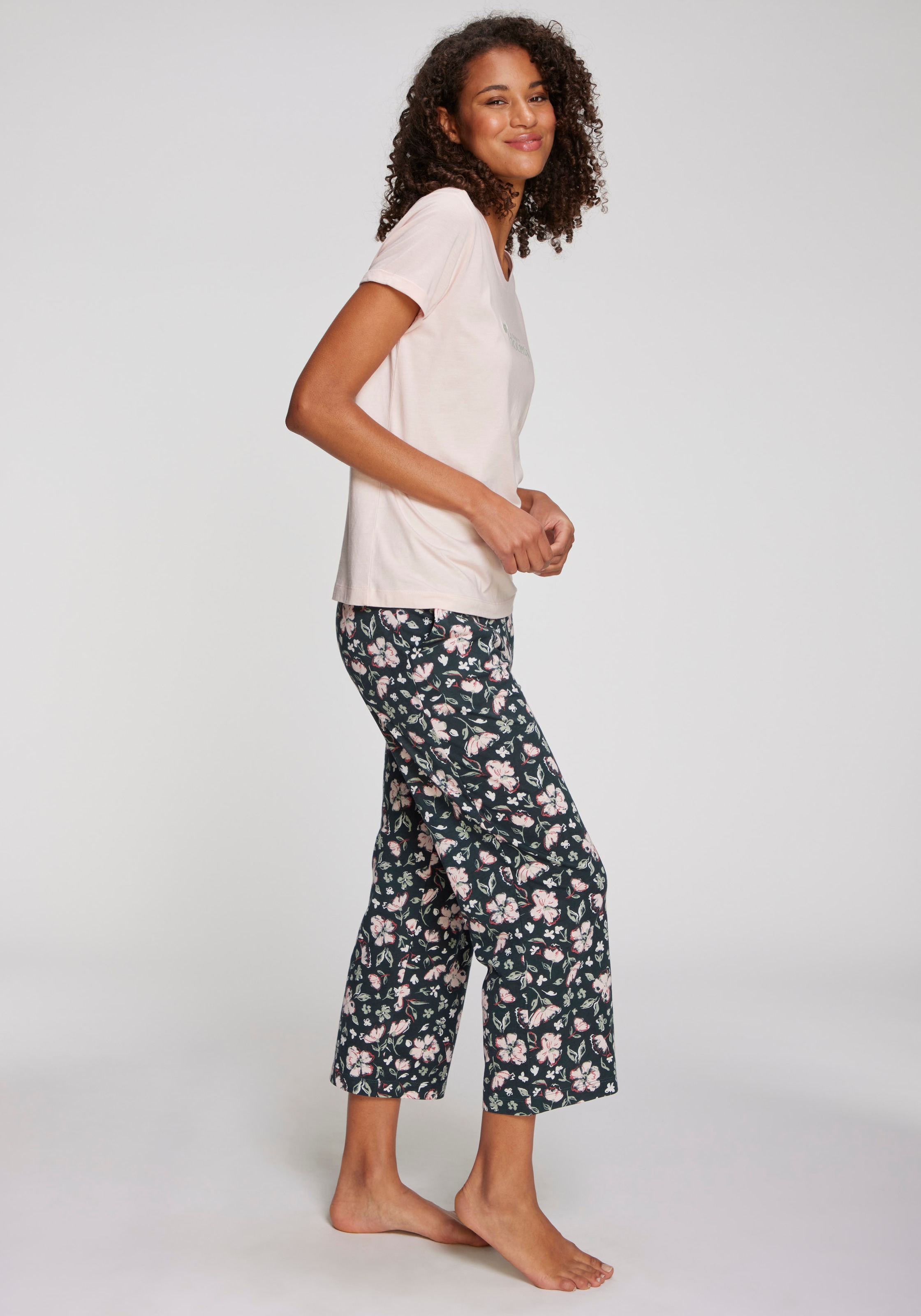 s.Oliver Pyjamaoberteil, Mit kleinem Frontprint