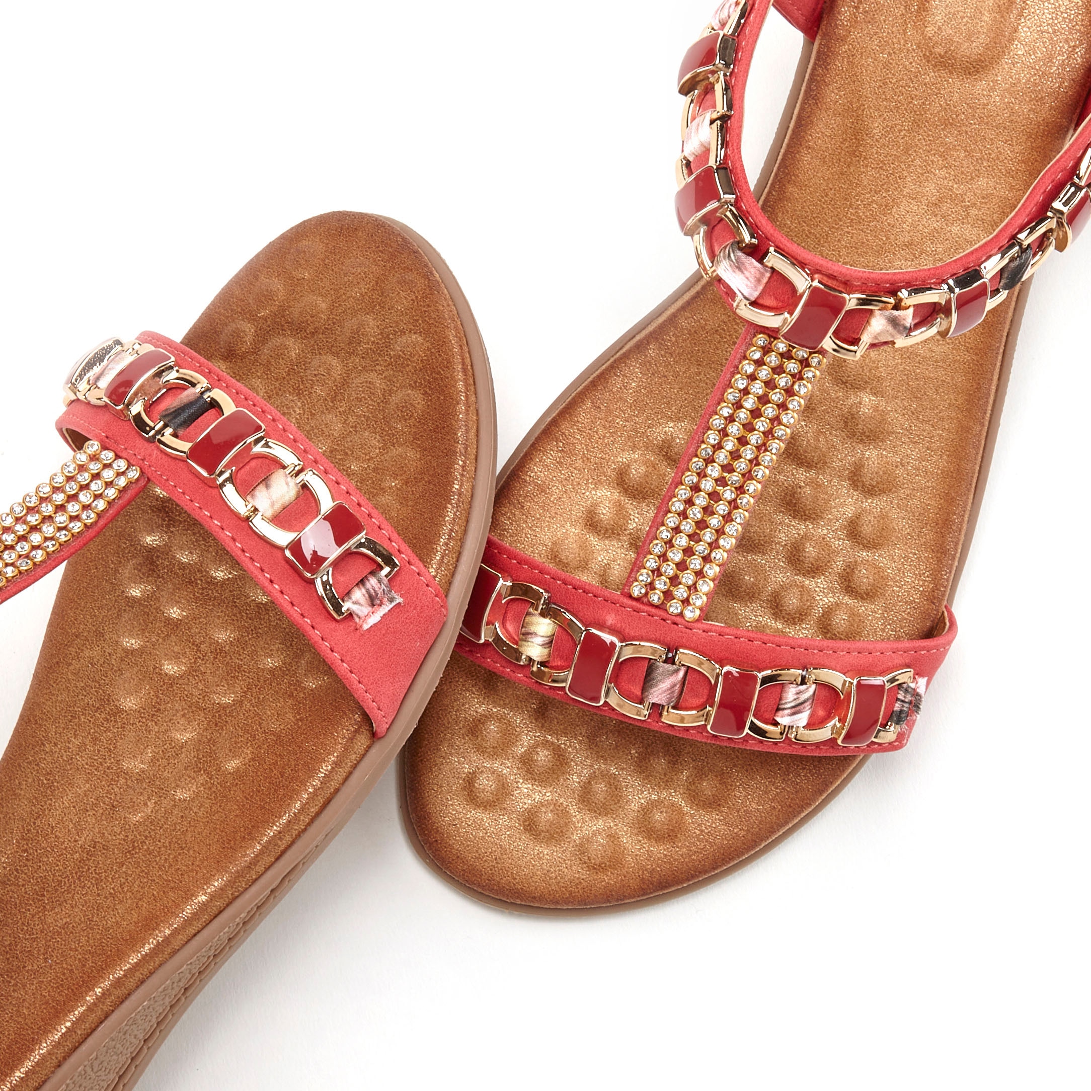 Vivance Sandalette »Sommerschuh«, Sandale, Sommerschuh mit Keilabsatz und elastischen Riemchen