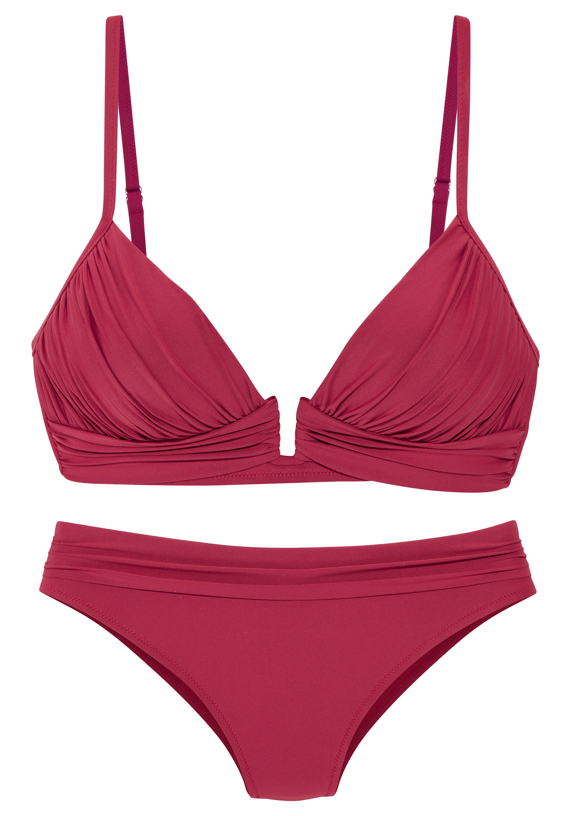LASCANA Triangel-Bikini mit modischer Zierschnalle