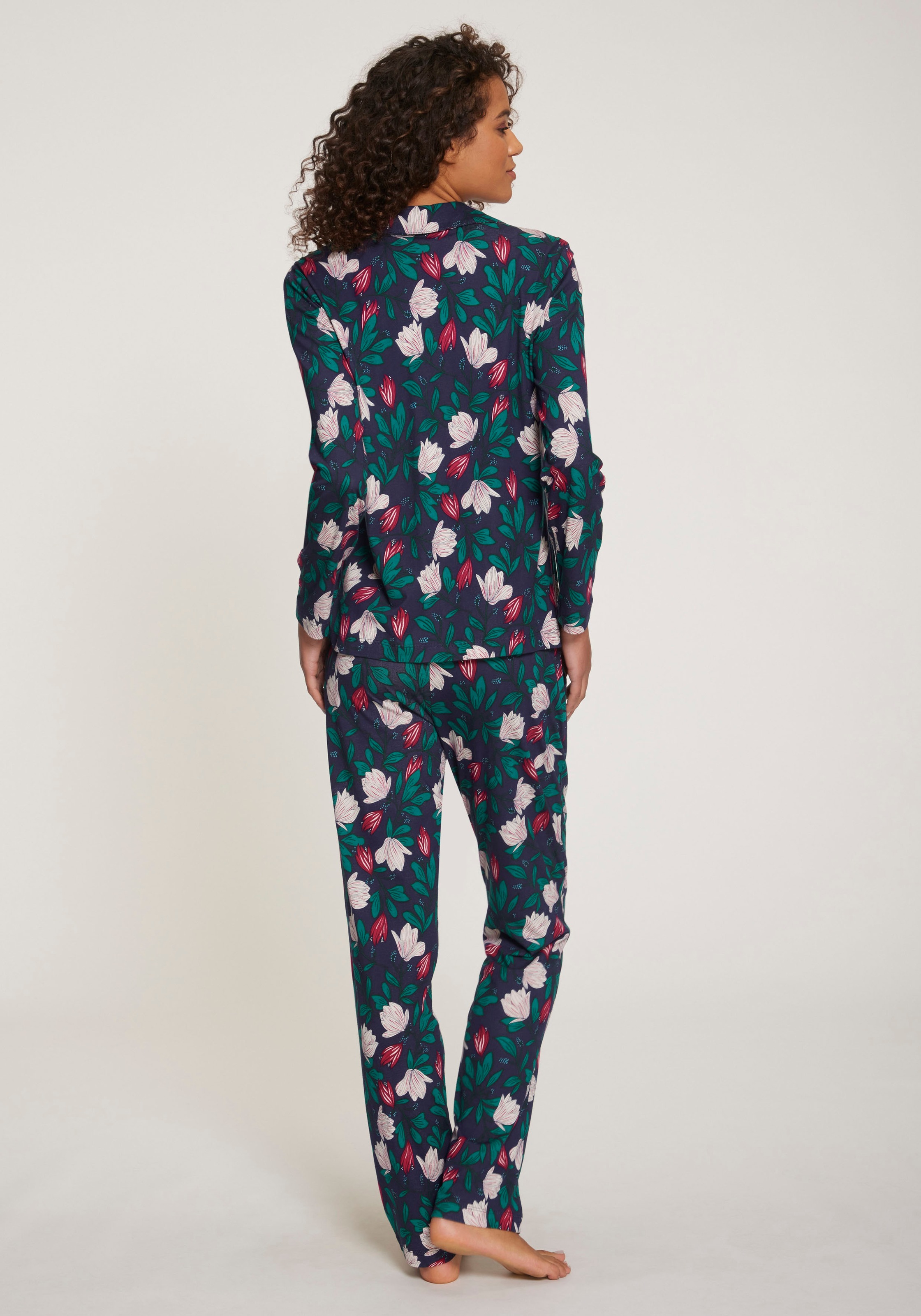 s.Oliver Pyjama, (Set, 2 tlg.), im klassischen Stil