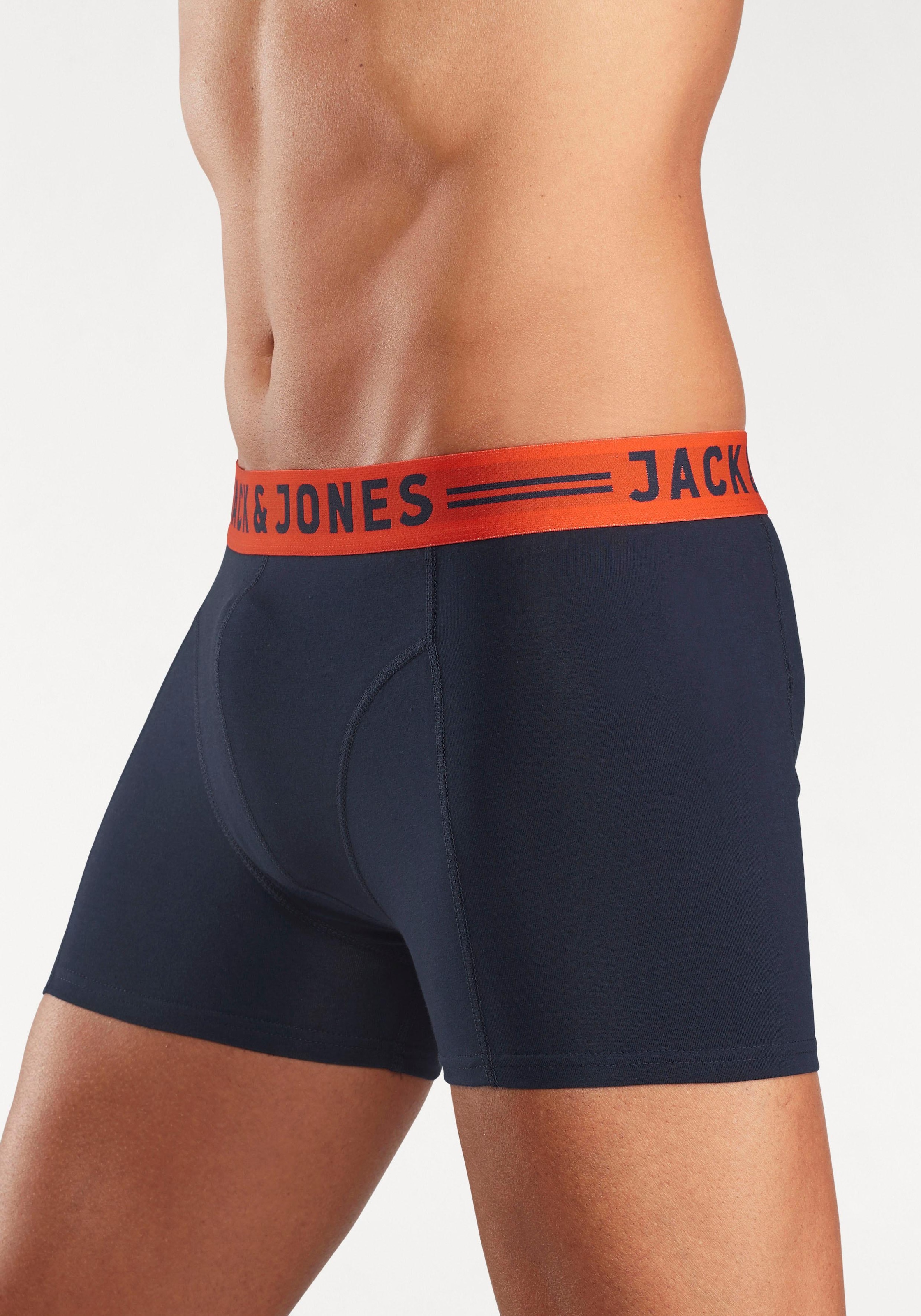 Jack & Jones Boxer »JAC Lichfield Trunks« Packung, 3 Stk. mit kontrastfarbigem Bund