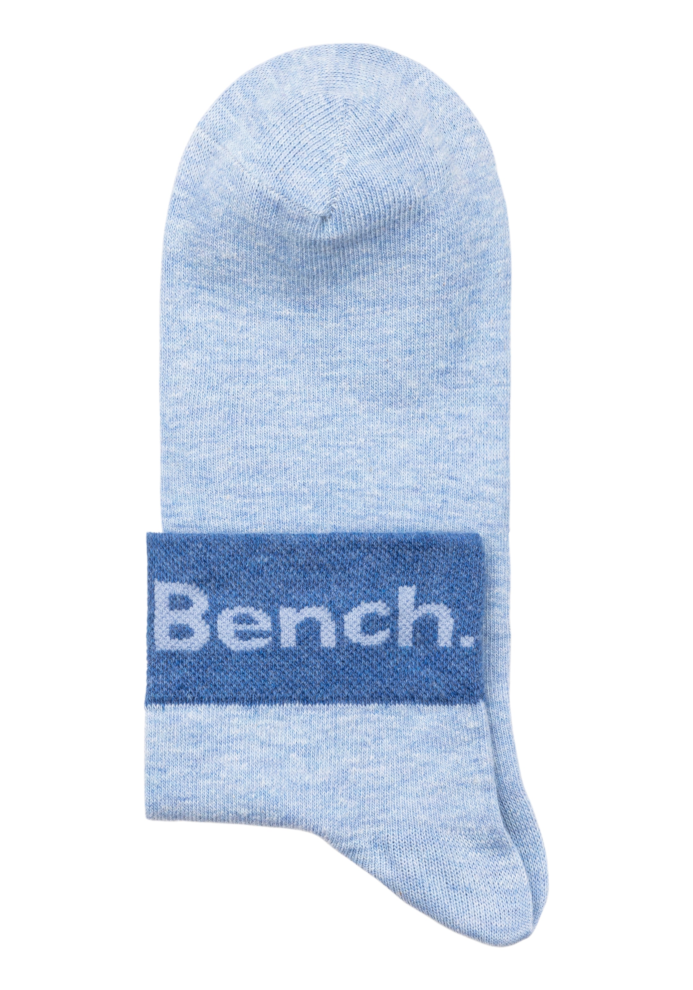 Bench. Kurzsocken, (Packung, 8 Paar), mit eingestricktem Schriftzug am Bündchen