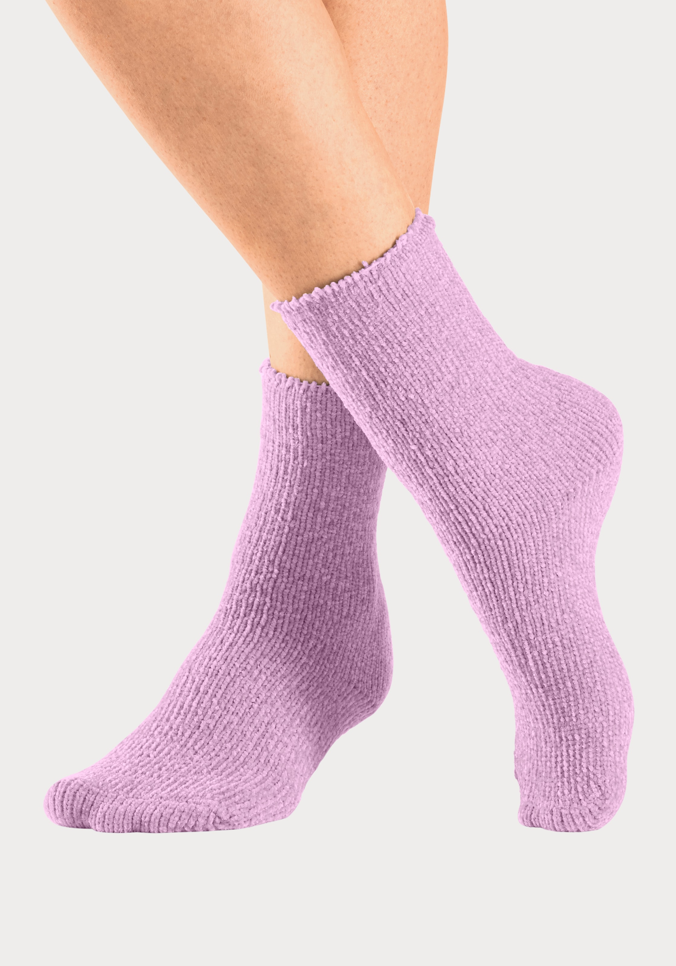 Lavana Kuschelsocken Packung, 5 Paar tlg. ideal als Bettsocken