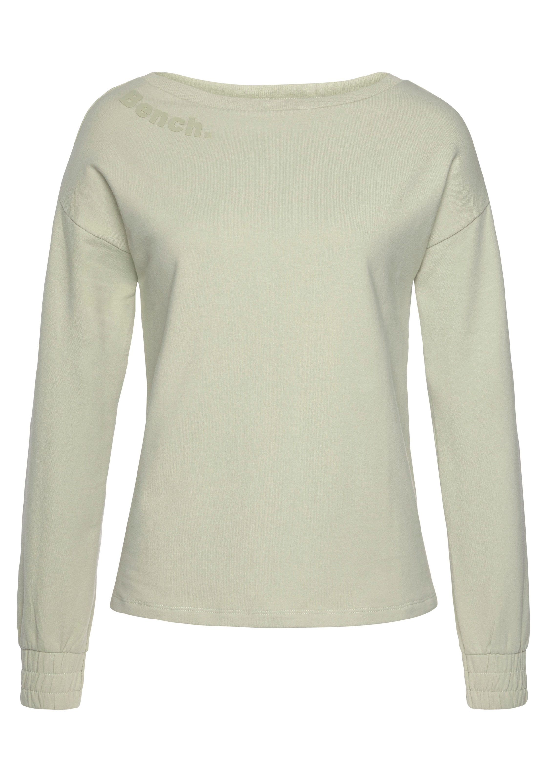 Bench. Loungewear Sweatshirt, mit gerafften Ärmelbündchen, Loungeanzug