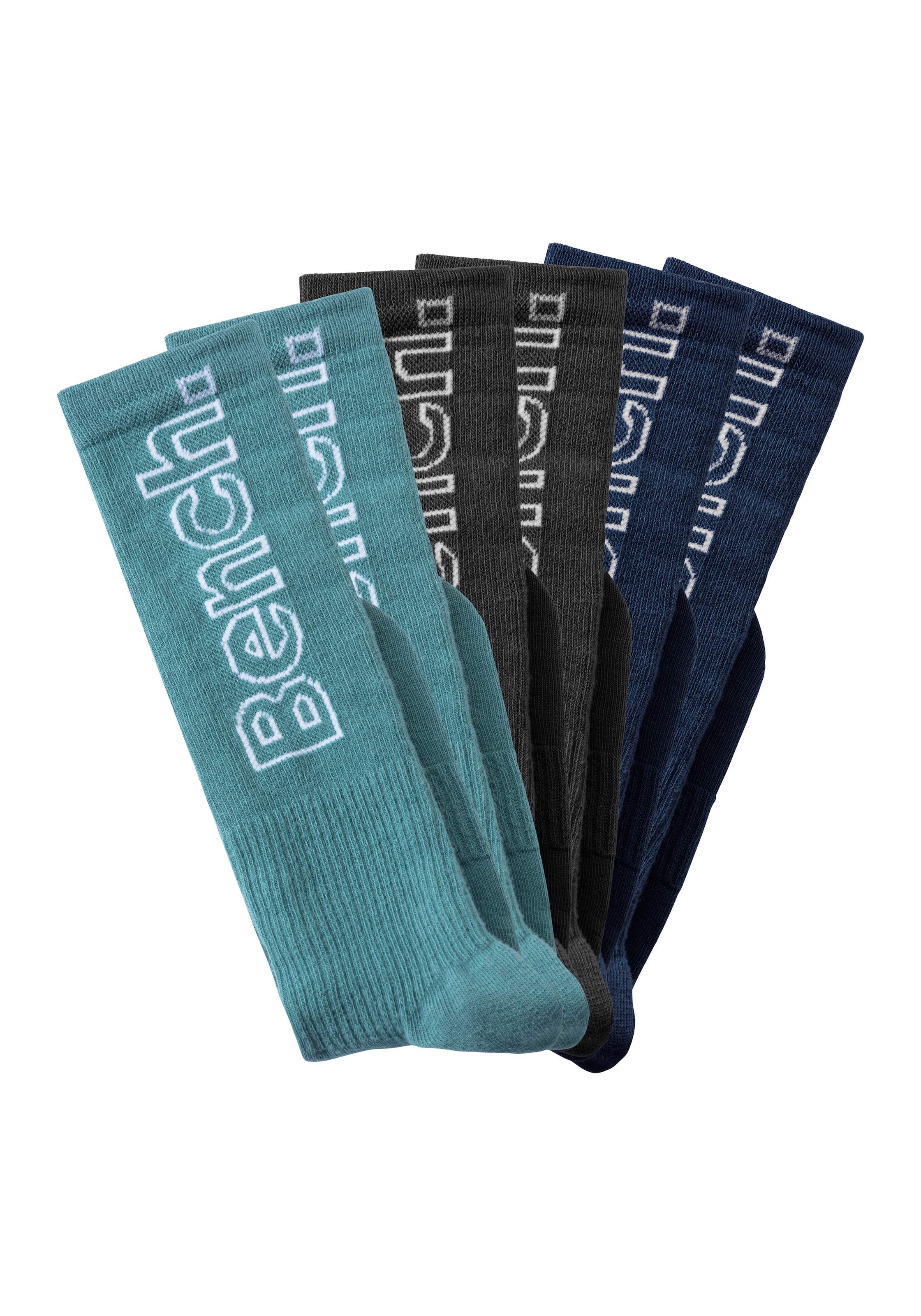 Bench. Kniestrümpfe Packung, 6 Stk. tlg. mit antibakterieller Feuchtigkeitsregulierung