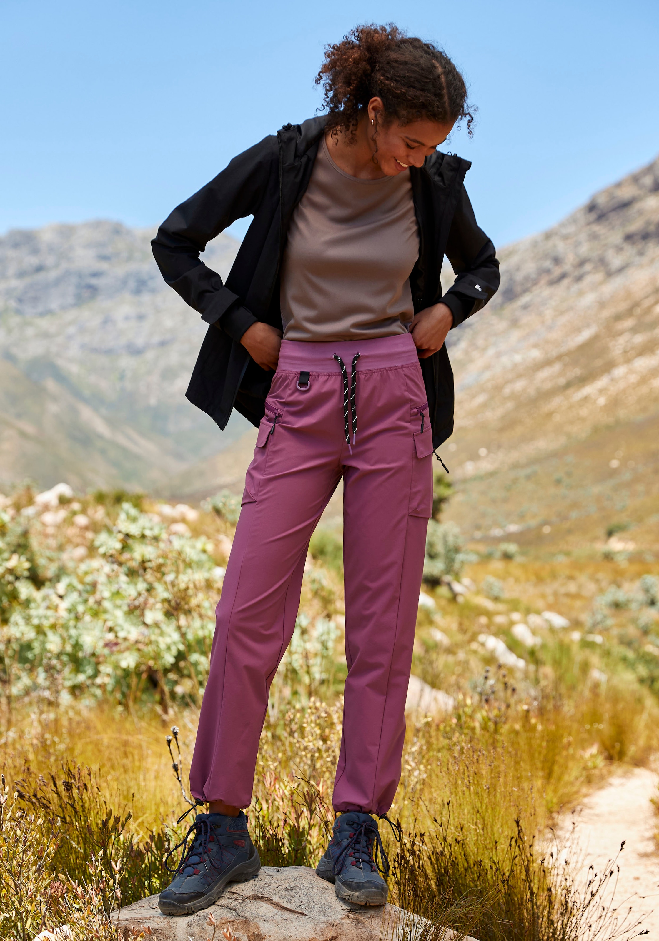 LASCANA ACTIVE Trekkinghose »Cargo Pants«, Schlupfform