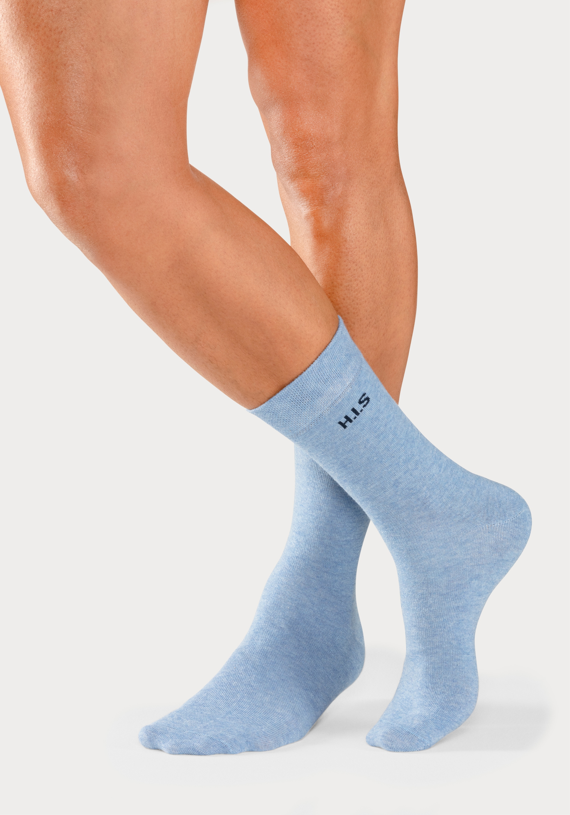H.I.S Socken, (Packung, 4 Paar), mit druckfreiem Bündchen