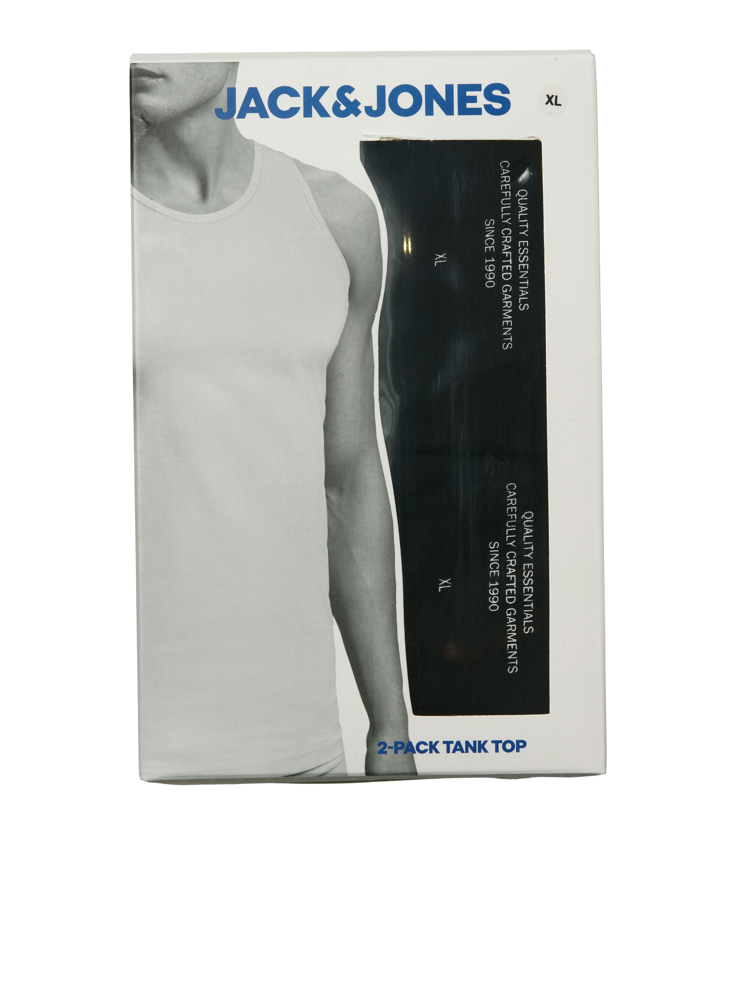 Jack & Jones Tanktop »JACBASIC im Doppelpack mit Rundhals und bequemer Passform« Packung, 2er-Pack, 2 tlg. unifarben, modisch, regular fit, Baumwolle, Rundhals