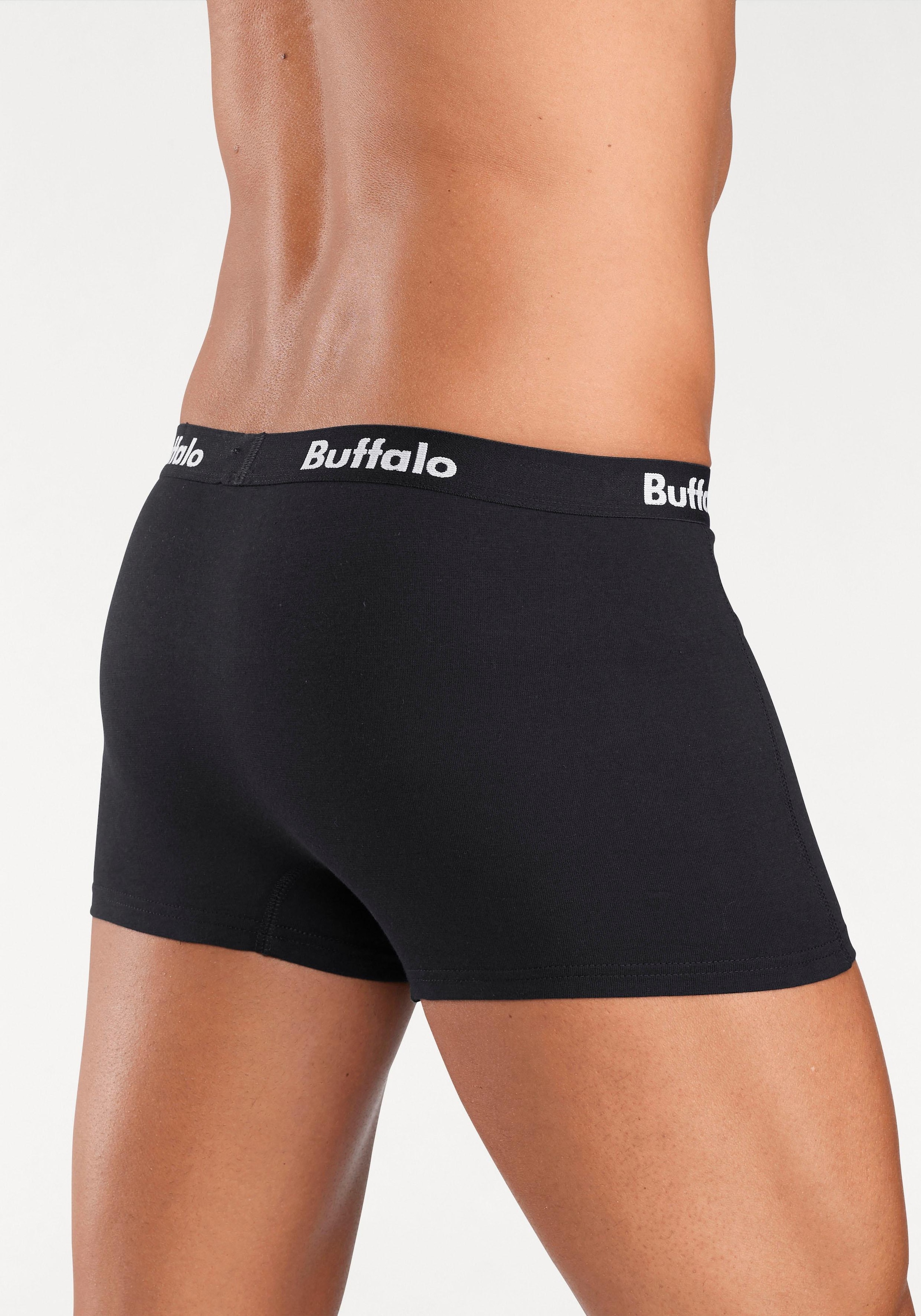Buffalo Boxer »Boxershorts für Herren«, (Packung, 3 St.), mit Overlock-Nähten vorn