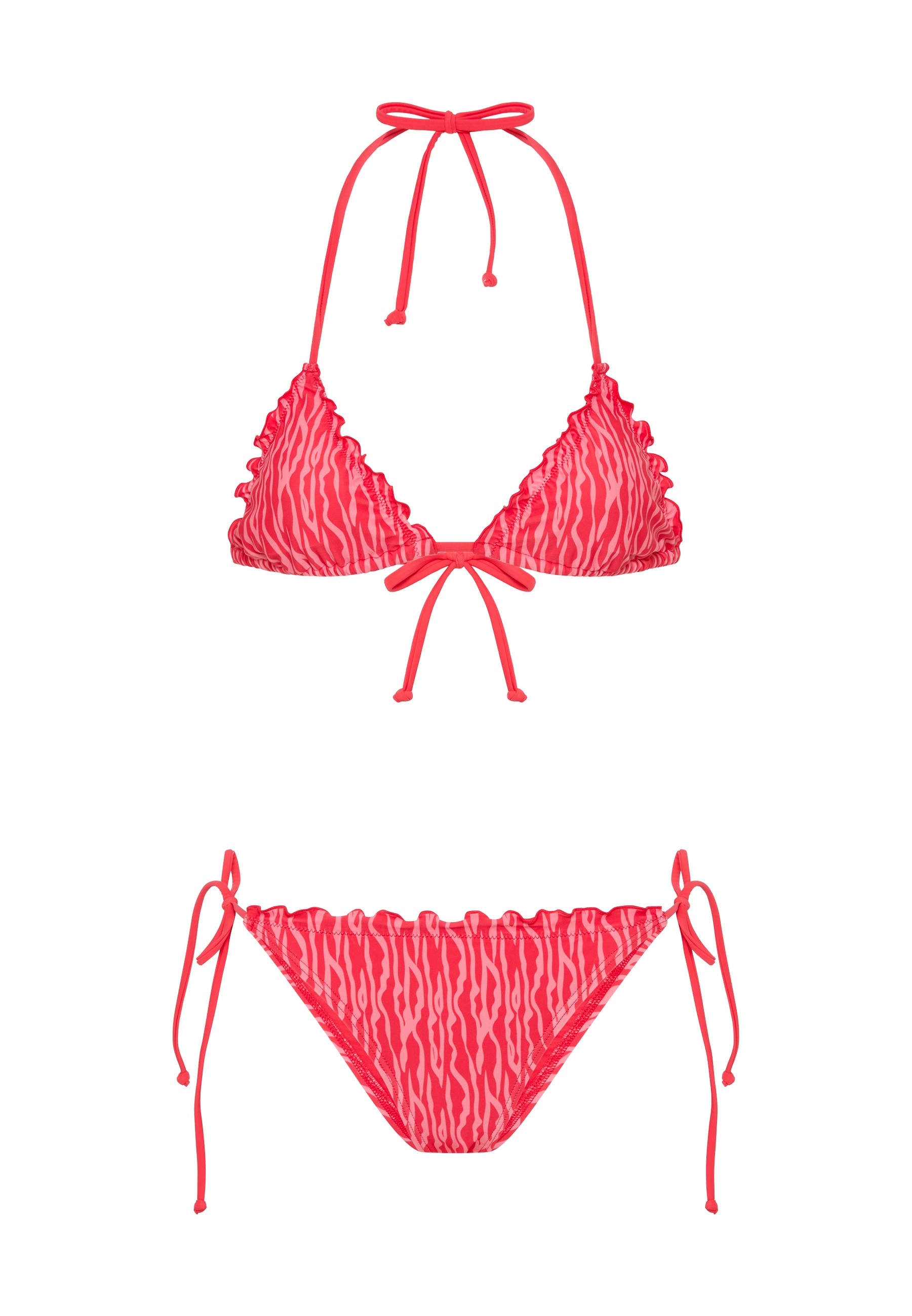 LSCN by LASCANA Triangel-Bikini mit stylischem Allover-Print