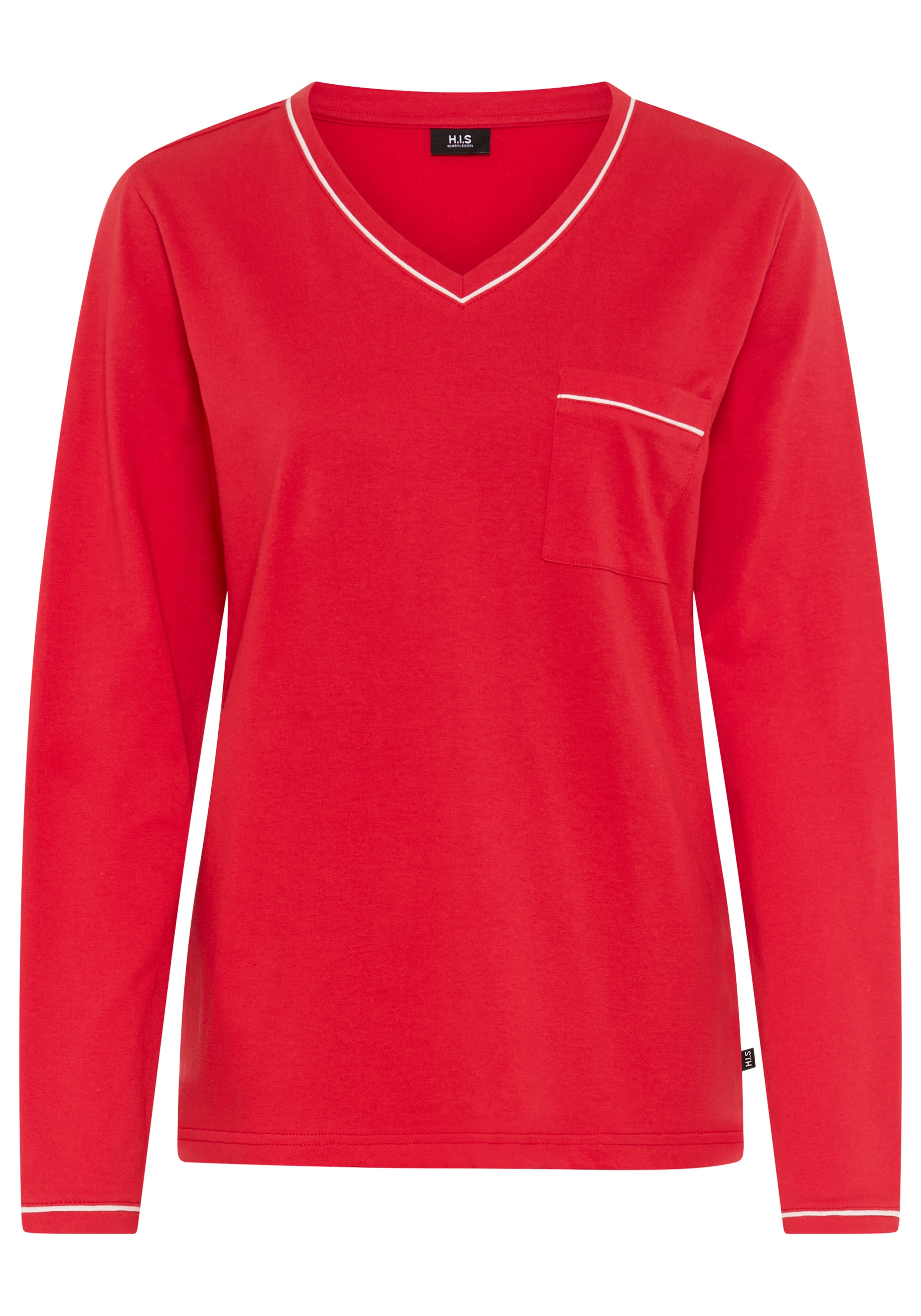 H.I.S Pyjama Set, 2 mit Paspelierung in Kontrastfarbe