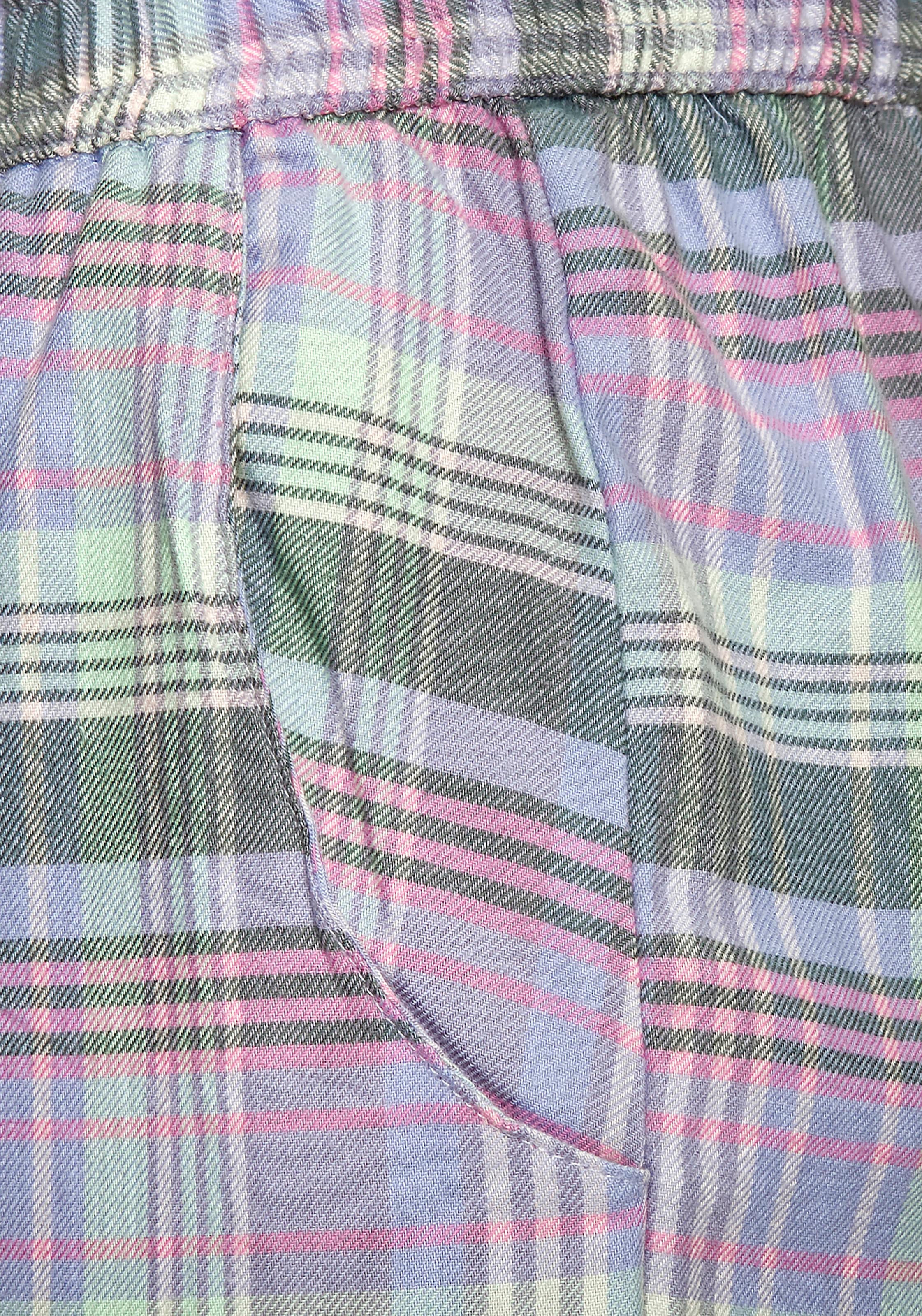Vivance Dreams Pyjama, (2 tlg.), aus kuschelig weichem Flanell