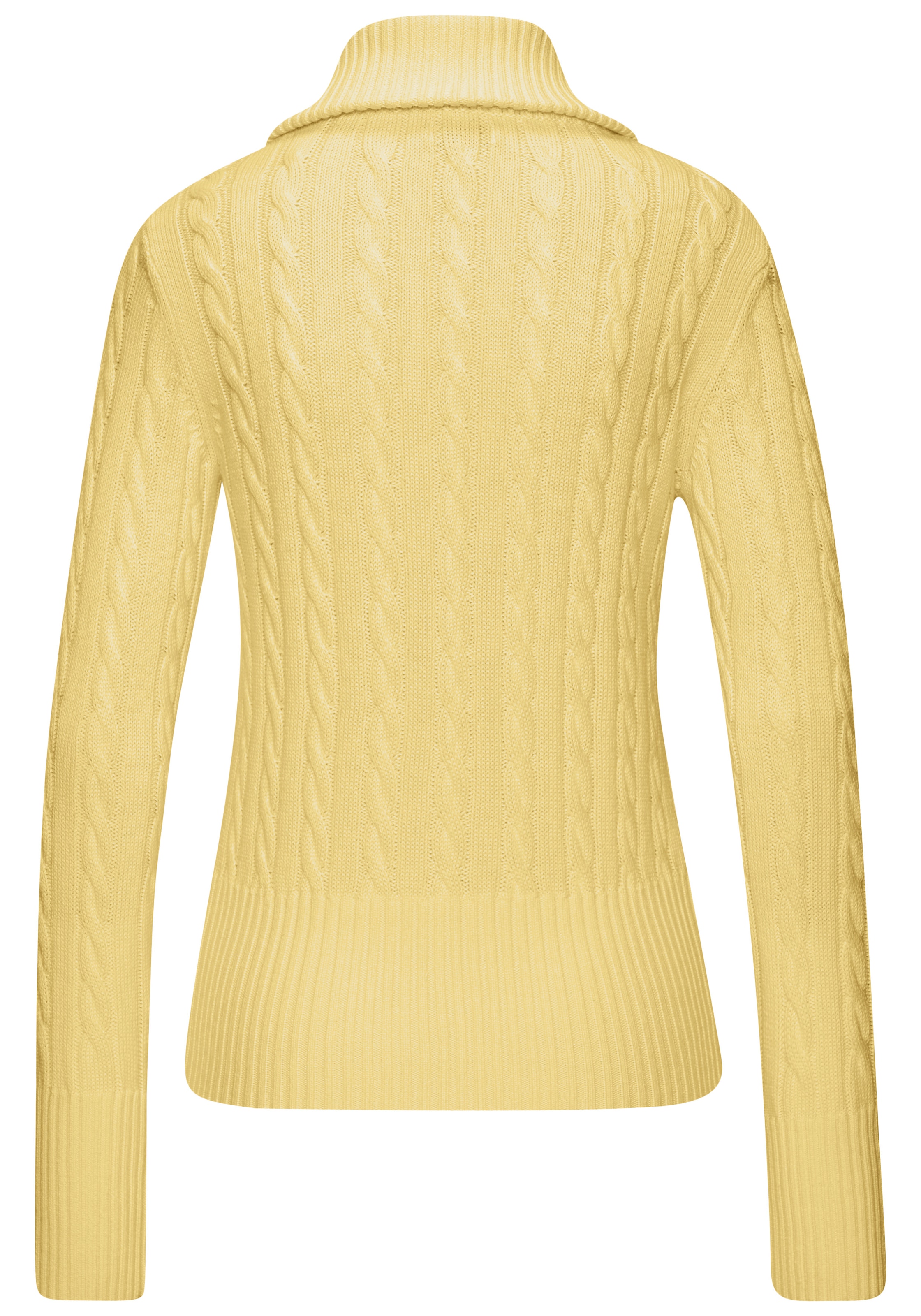 LASCANA Strickjacke mit Zopfstrickmuster, gemütlicher Cardigan mit Reißverschluss