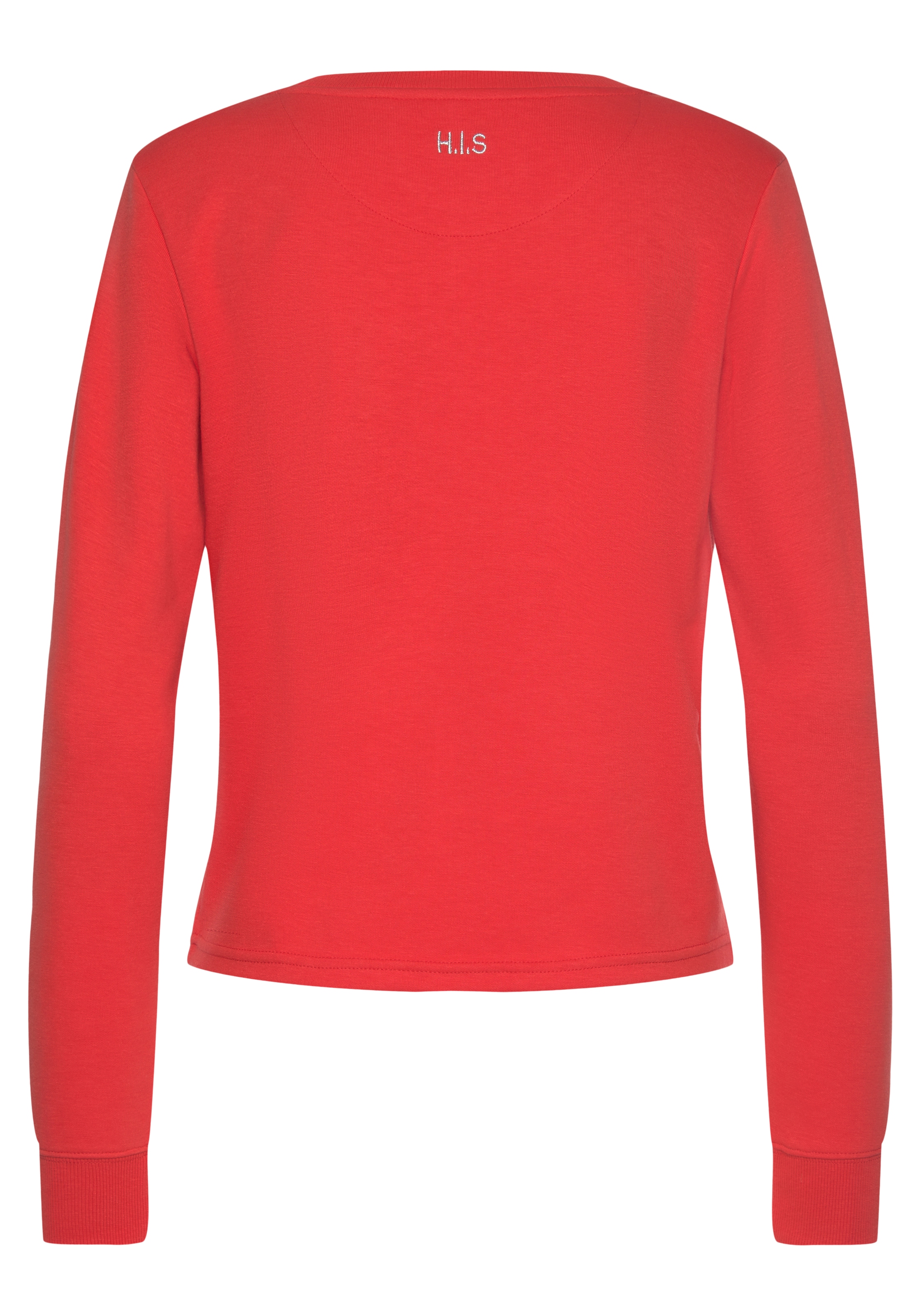 H.I.S Sweatshirt, mit Piping auf der Brust, Loungewear
