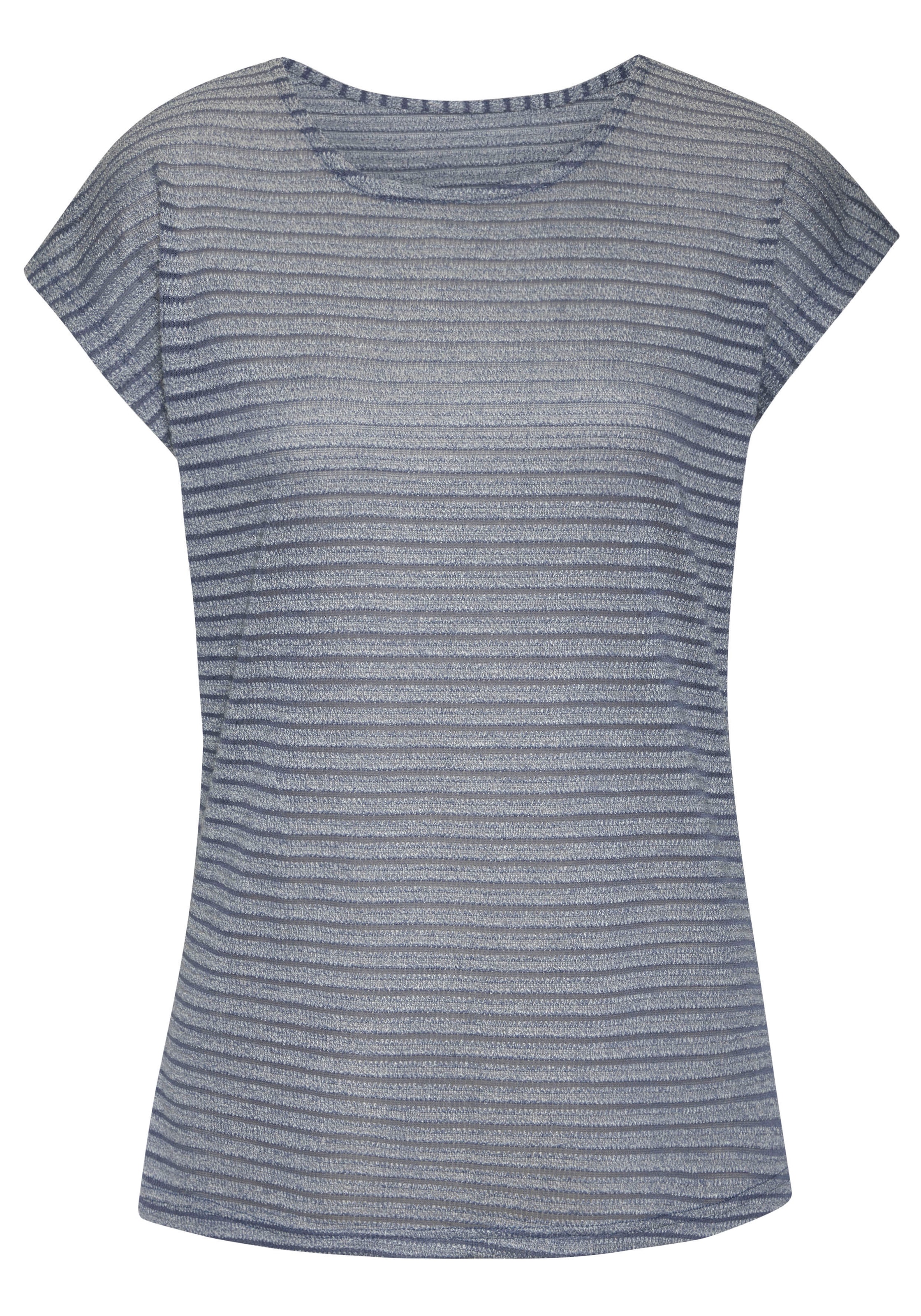 Vivance Kurzarmshirt »mit Streifenoptik«, (2er-Pack), aus pflegeleichter Viskose-Qualität