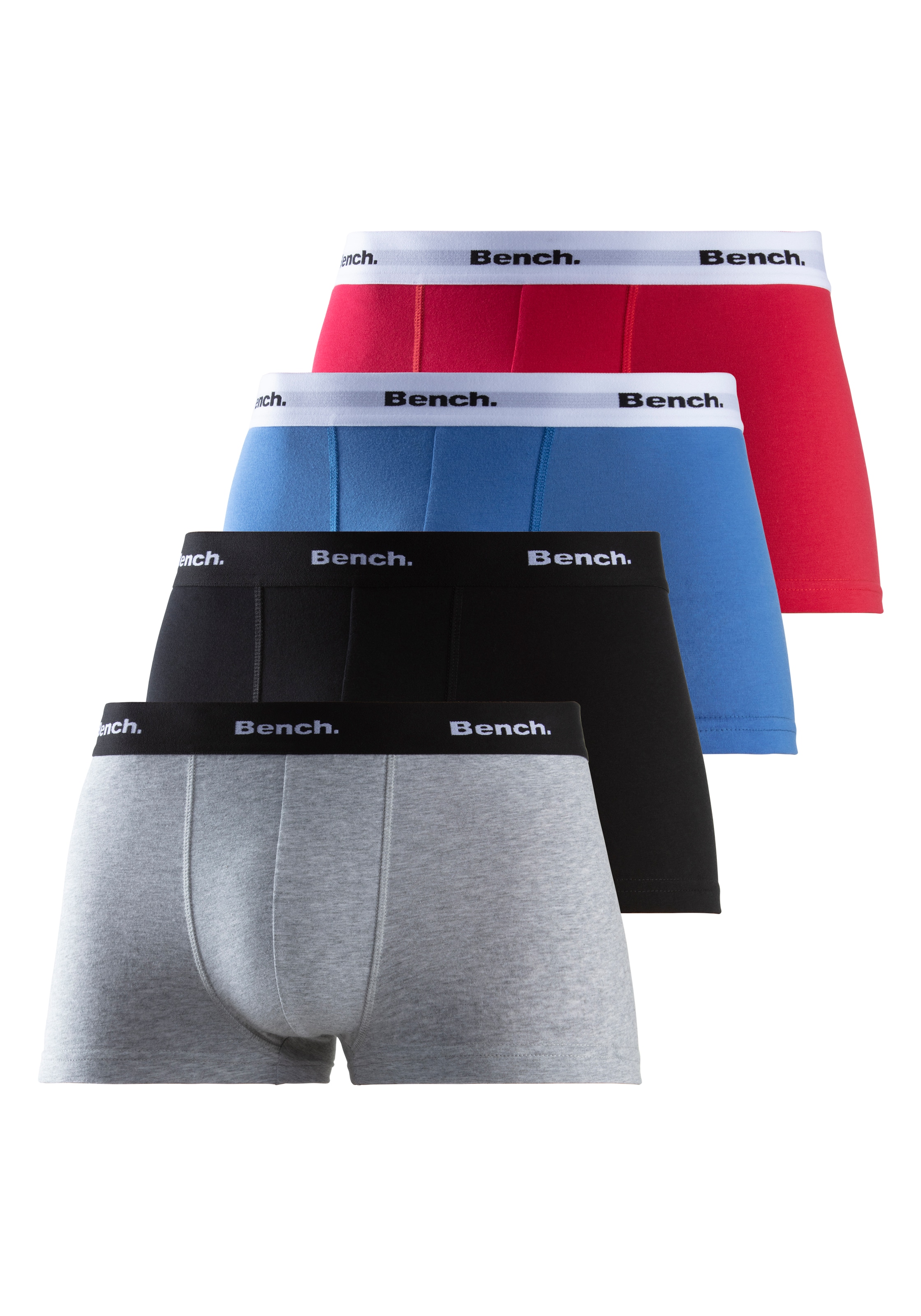 Bench. Hipster, (Packung, 4 St.), knapp sitzende Boxershorts aus Baumwollmischung