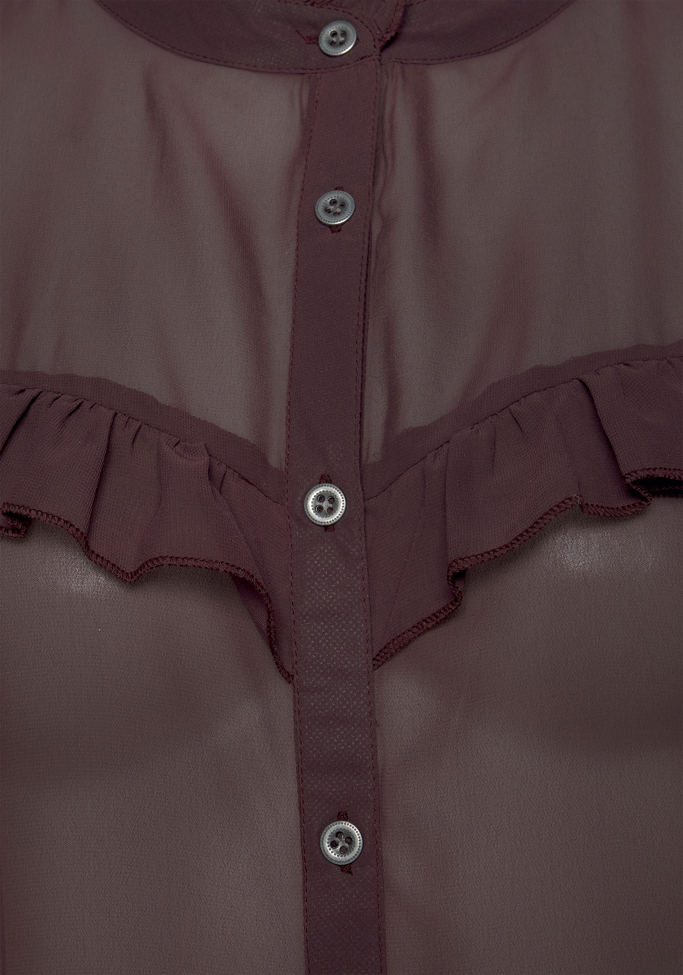 LASCANA Chiffonbluse, mit modischen Rüschen