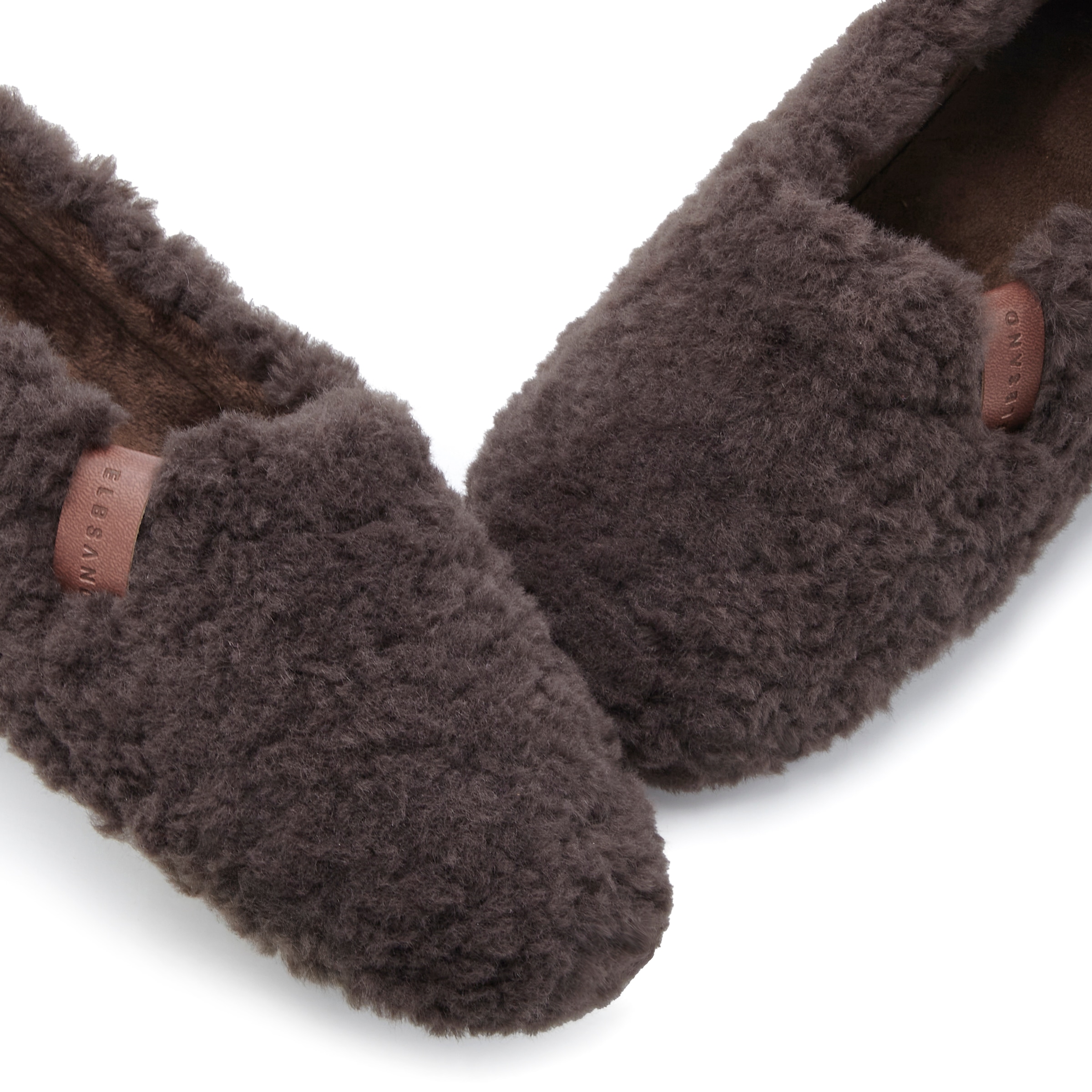 Elbsand Hausschuh  mit kuscheligem Fellimitat, Pantolette, Pantoffel, Hüttenschuh