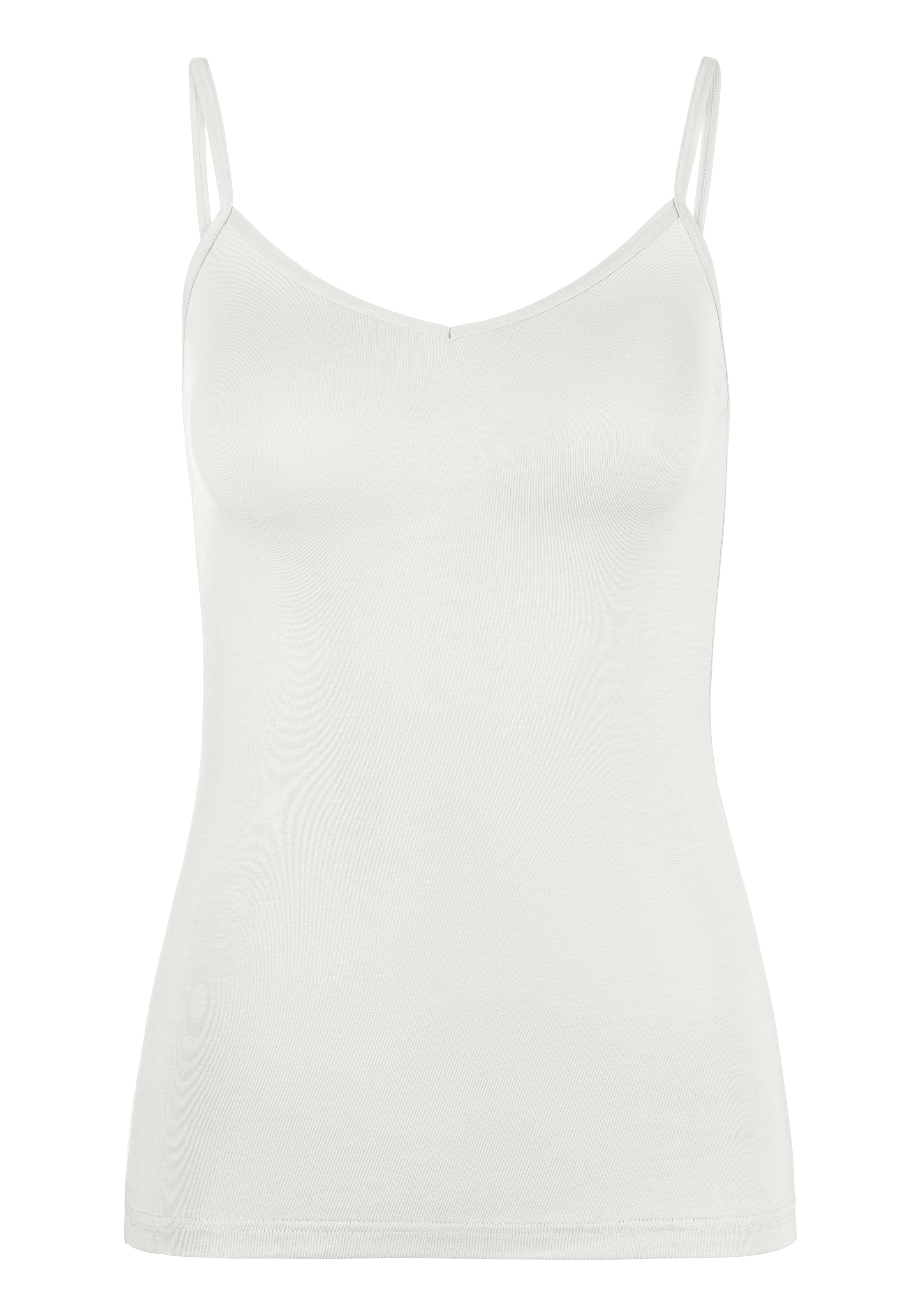 LASCANA Unterhemd, (Packung, 2 St., 2er-Pack), Spaghettiträger-Top, Unterziehshirt