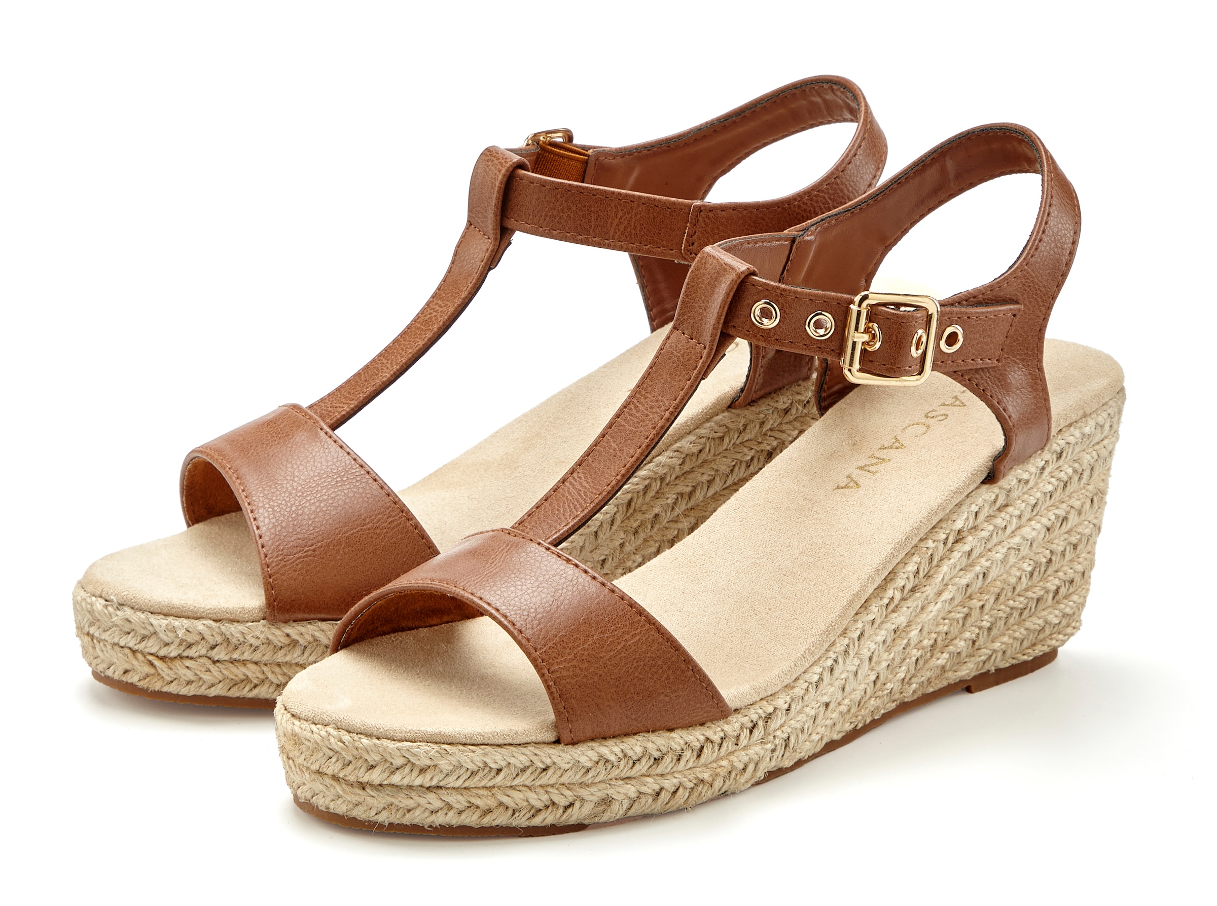 LASCANA Sandalette »Sommerschuh«, Sandale, Sommerschuh mit Keilabsatz VEGAN