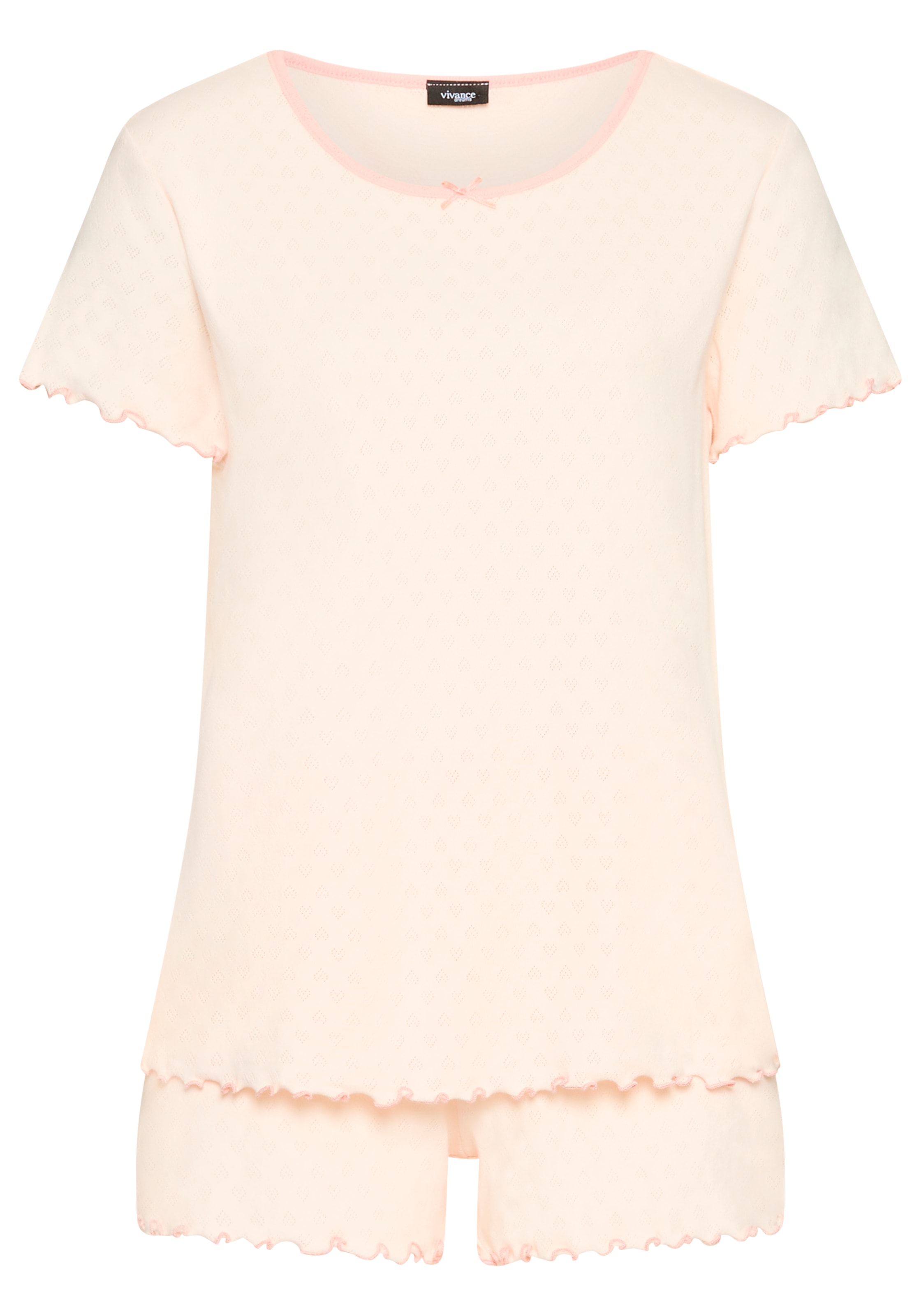 Vivance Dreams Shorty Packung, 3 mit romantischem Ajourmuster