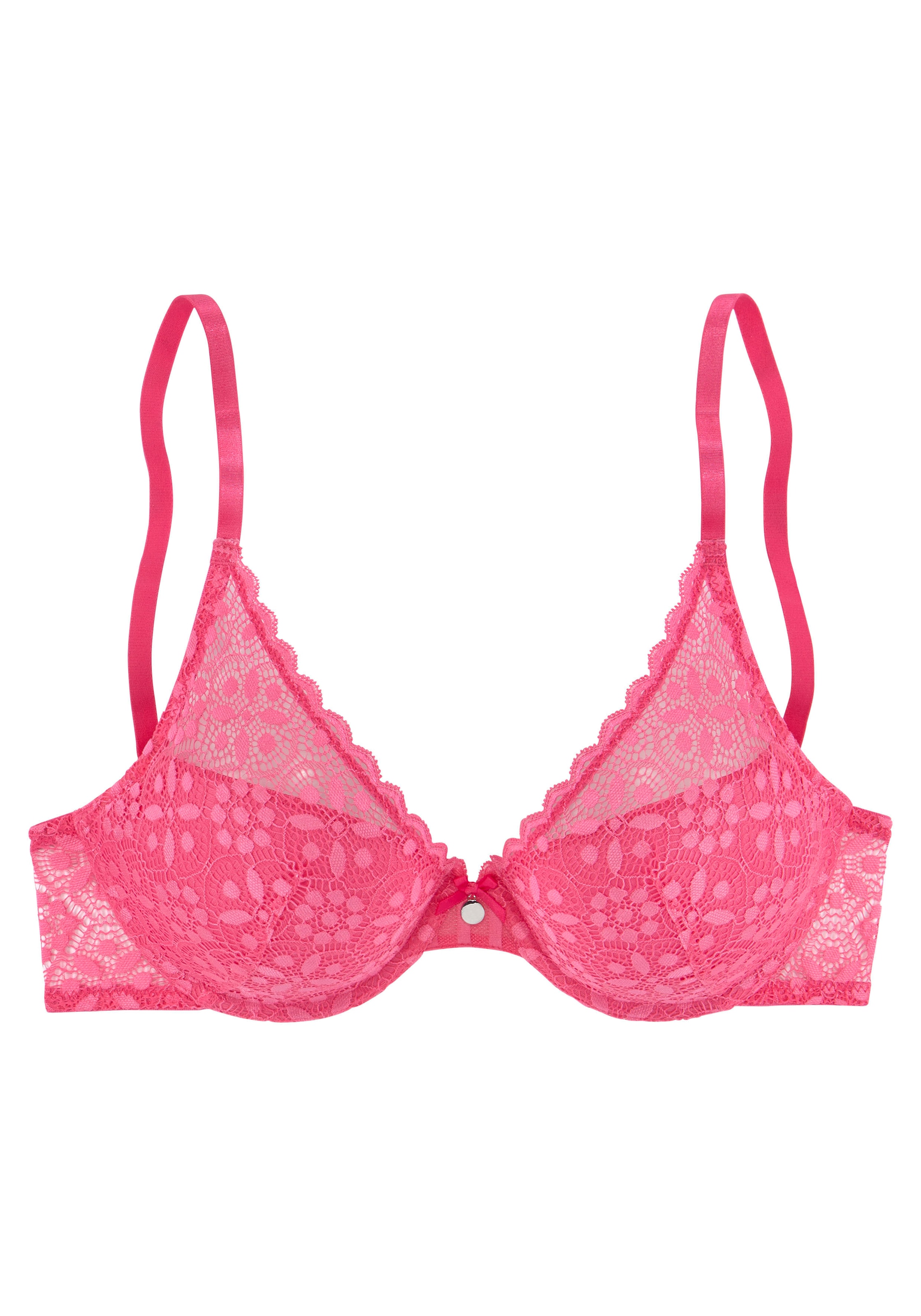 s.Oliver Push-up-BH »Amelie« aus floraler, transparenter Spitze, Dessous