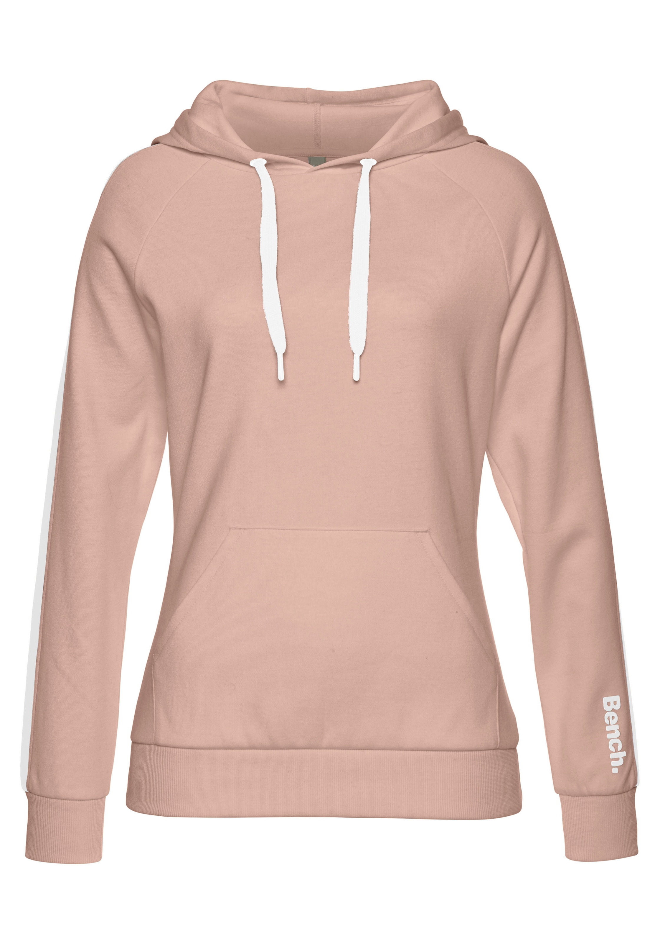 Bench. Loungewear Kapuzensweatshirt, mit Seitenstreifen und Kängurutasche, Loungewear