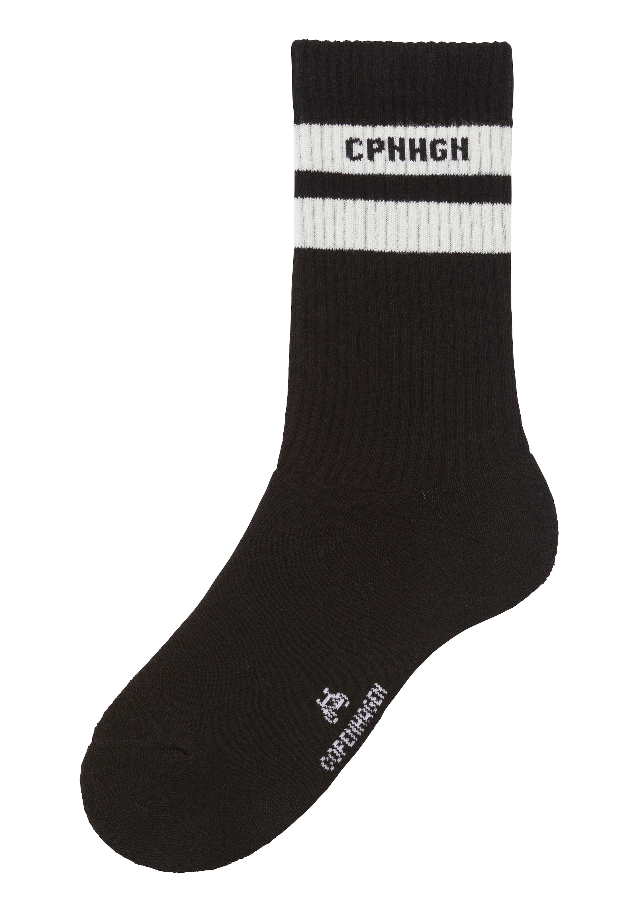 Copenhagen Studios Tennissocken, (Packung, 3 Paar), mit Streifendesign und Vollfrottee