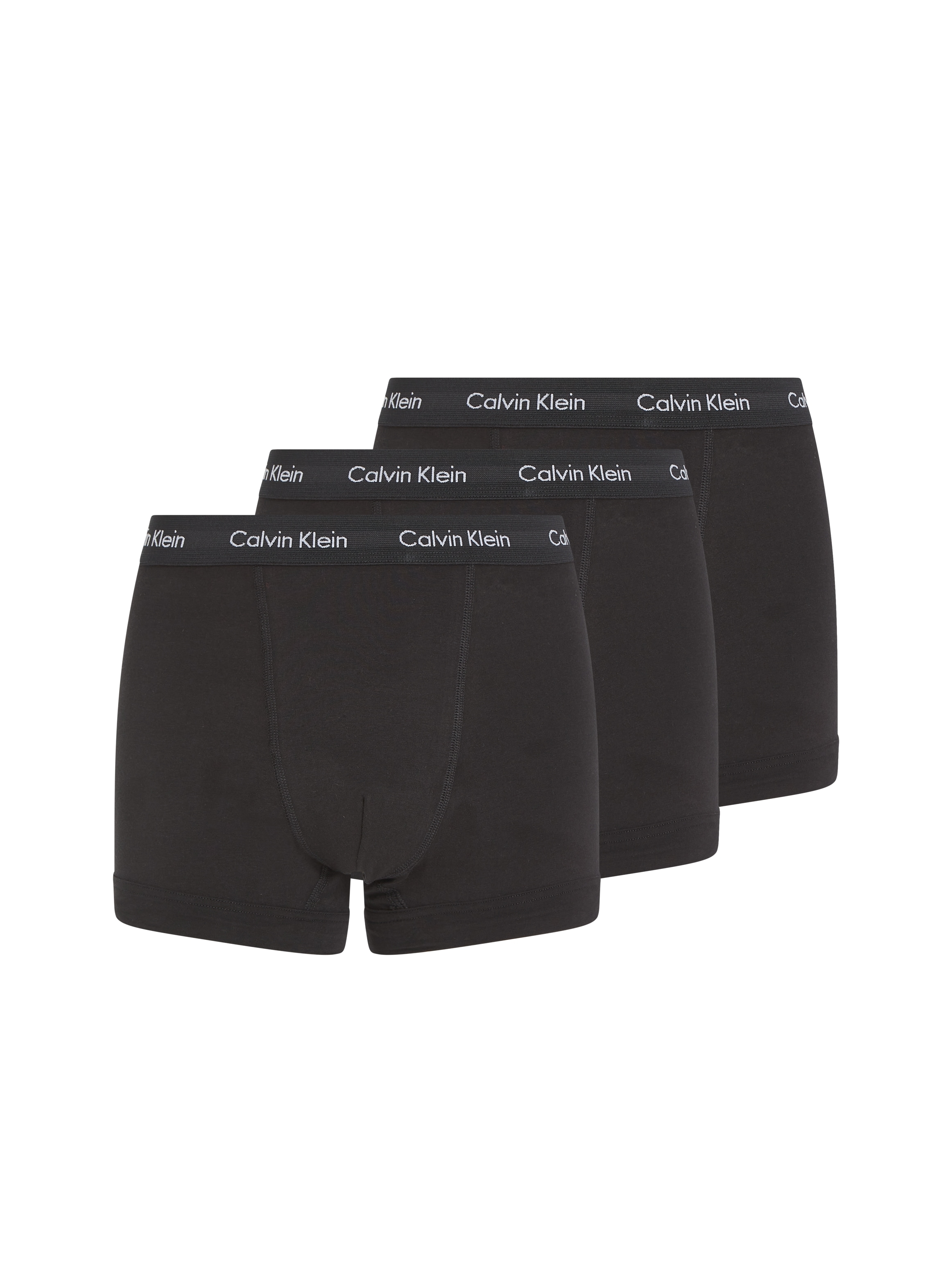 Calvin Klein Underwear Trunk, (3 St.), in uni schwarz