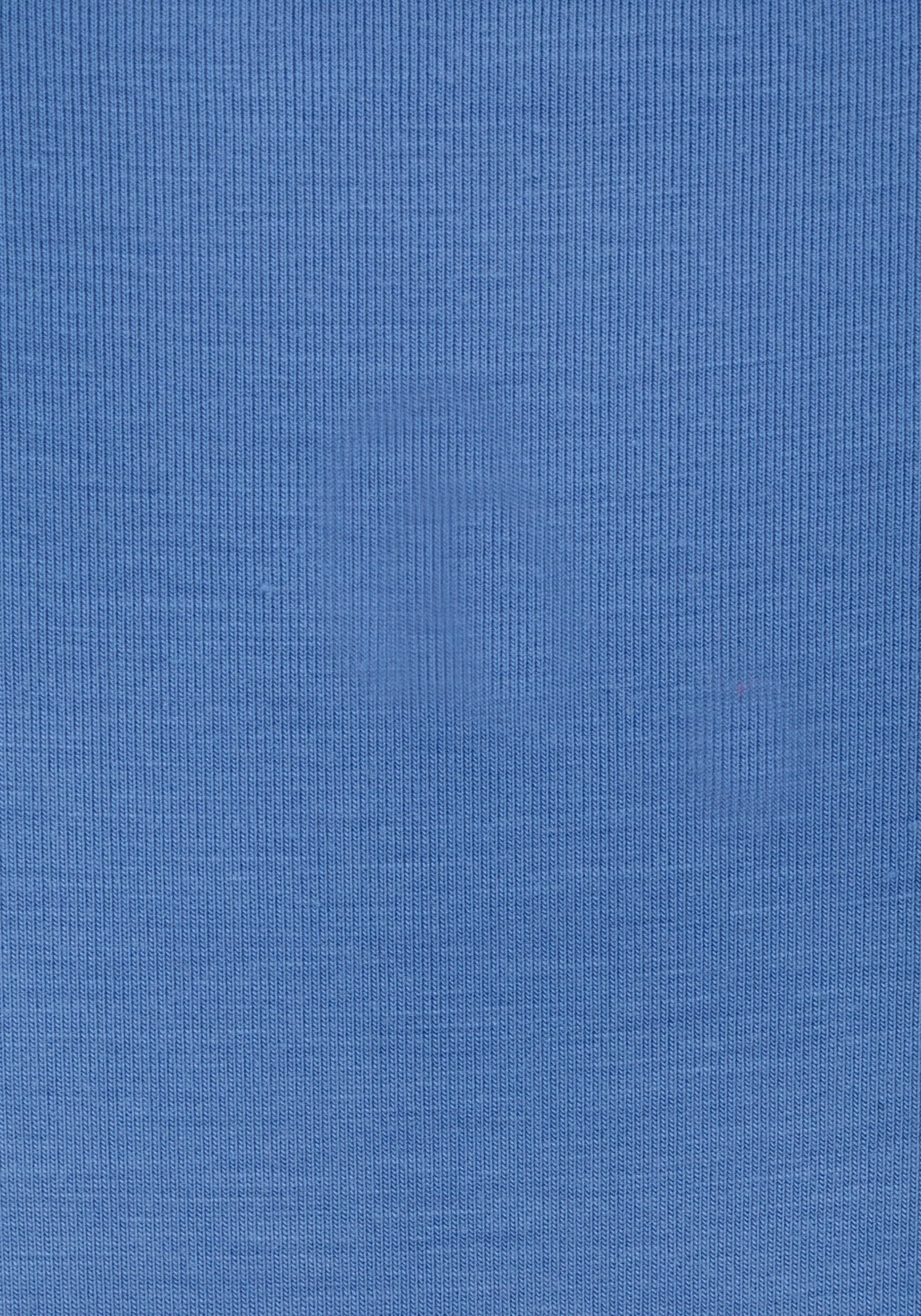 Beachtime Jerseykleid, mit tiefem V-Ausschnitt in Wickeloptik, Sommerkleid, Basic