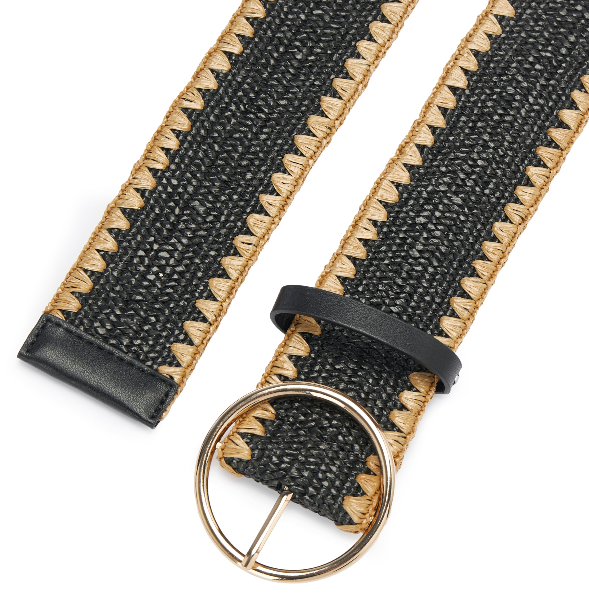 LASCANA Taillengürtel »Stretchgürtel« elastischer Gürtel in Bast-Optik für Kleid & Overall