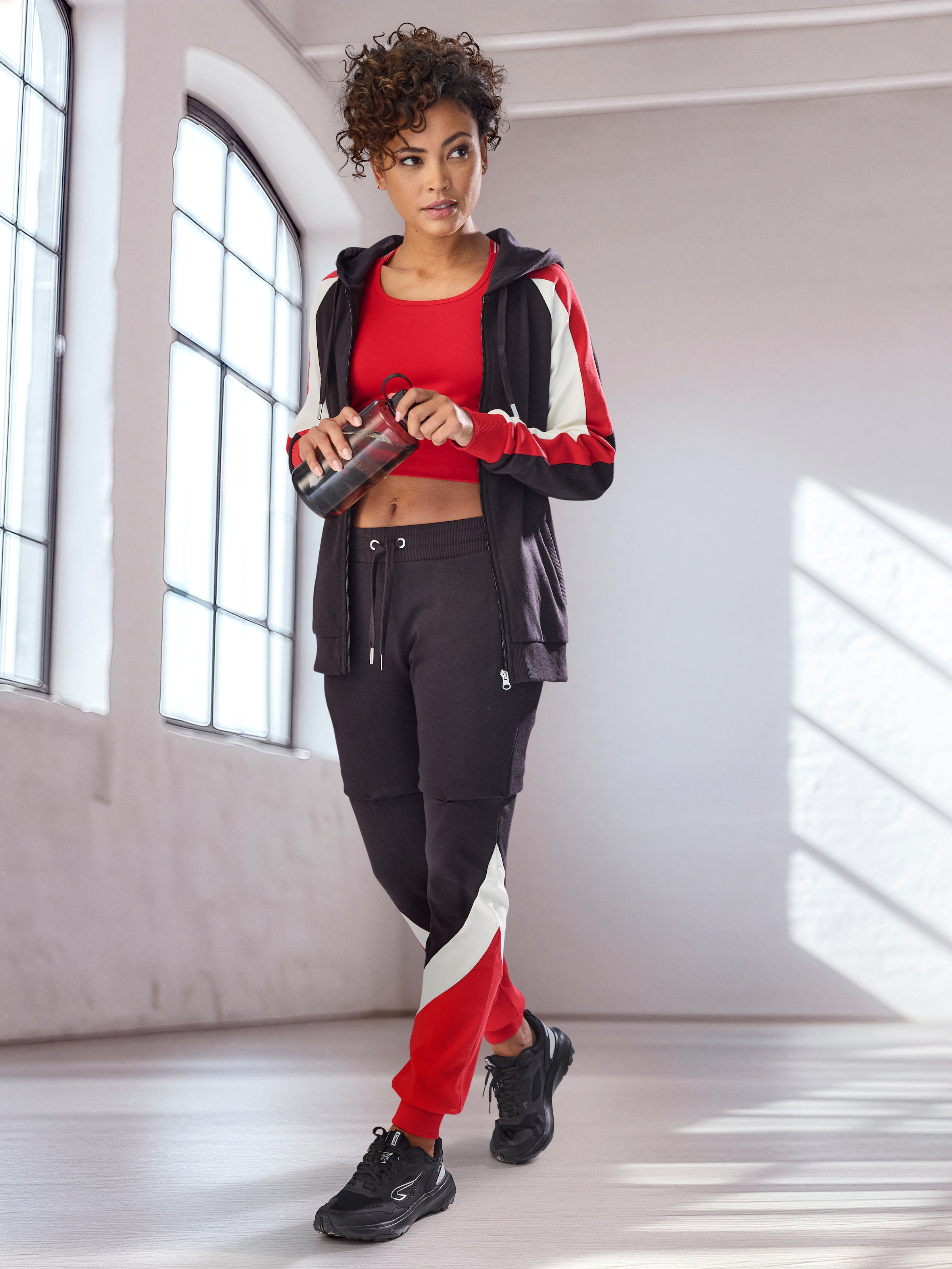 H.I.S Jogginghose  mit Colorblock Design