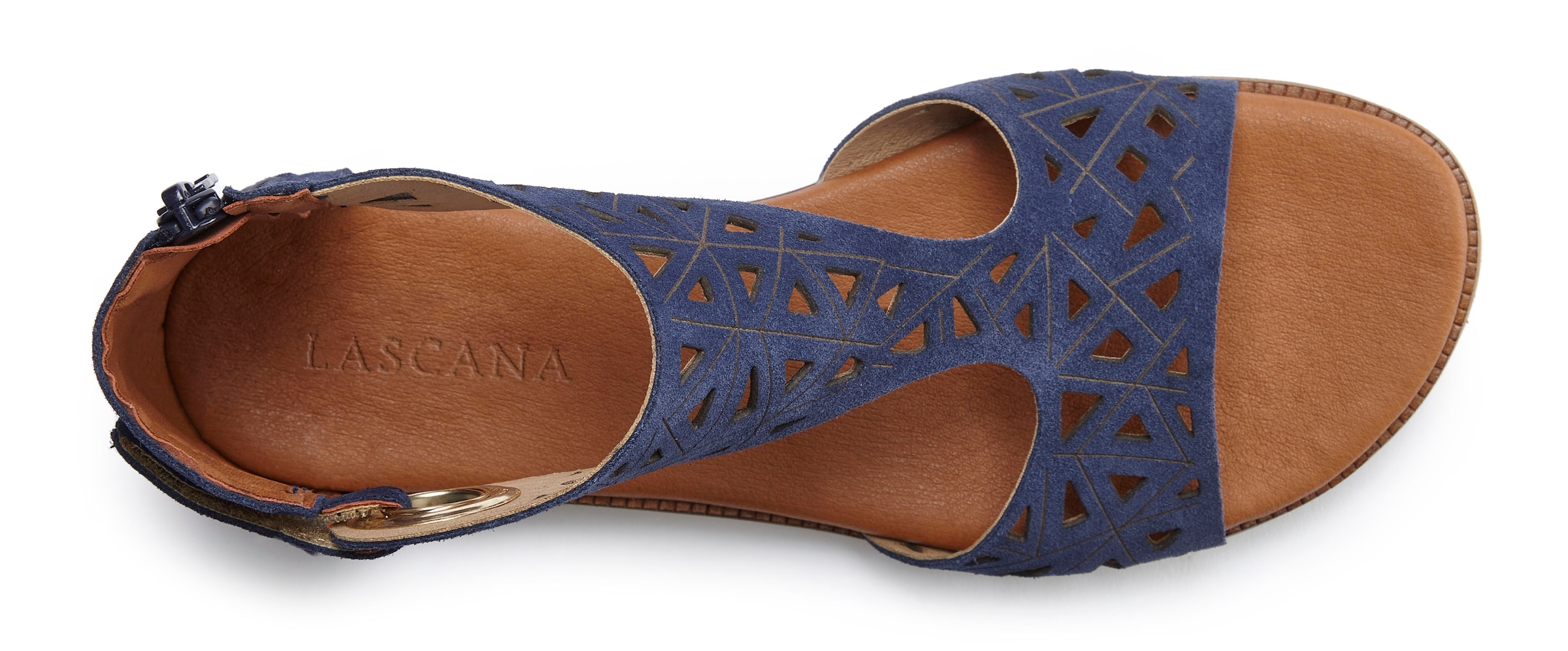 LASCANA Sandale »Sommerschuh«, Sandalette, Sommerschuh aus hochwertigem Leder mit Cut-Outs