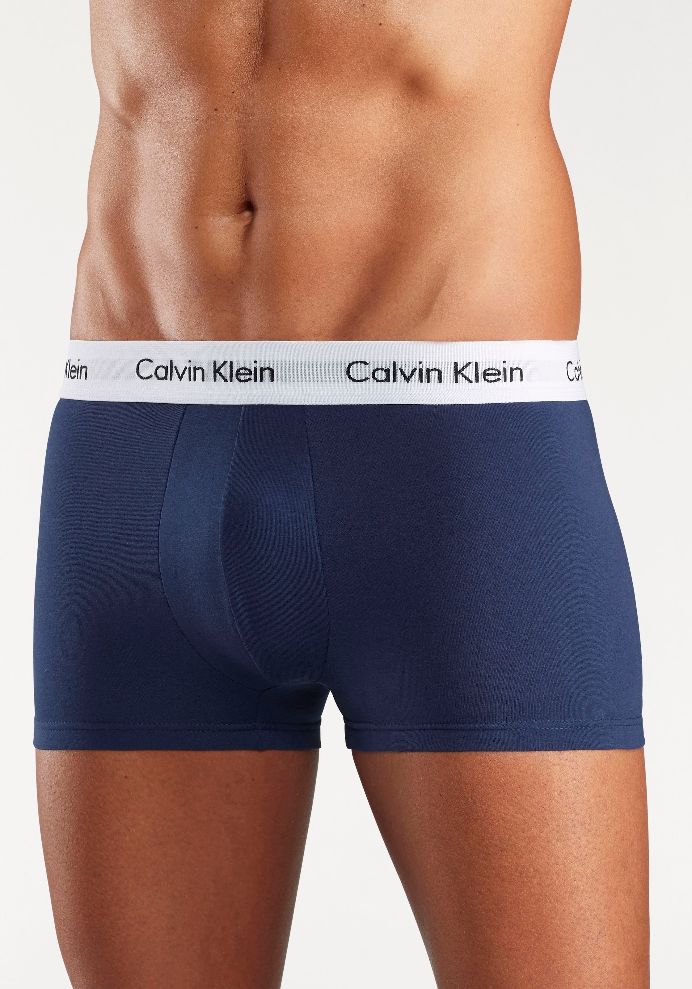 Calvin Klein Underwear Trunk »Low Rise Trunk 3 PACK« 3 Stk. mit weißem Webbund