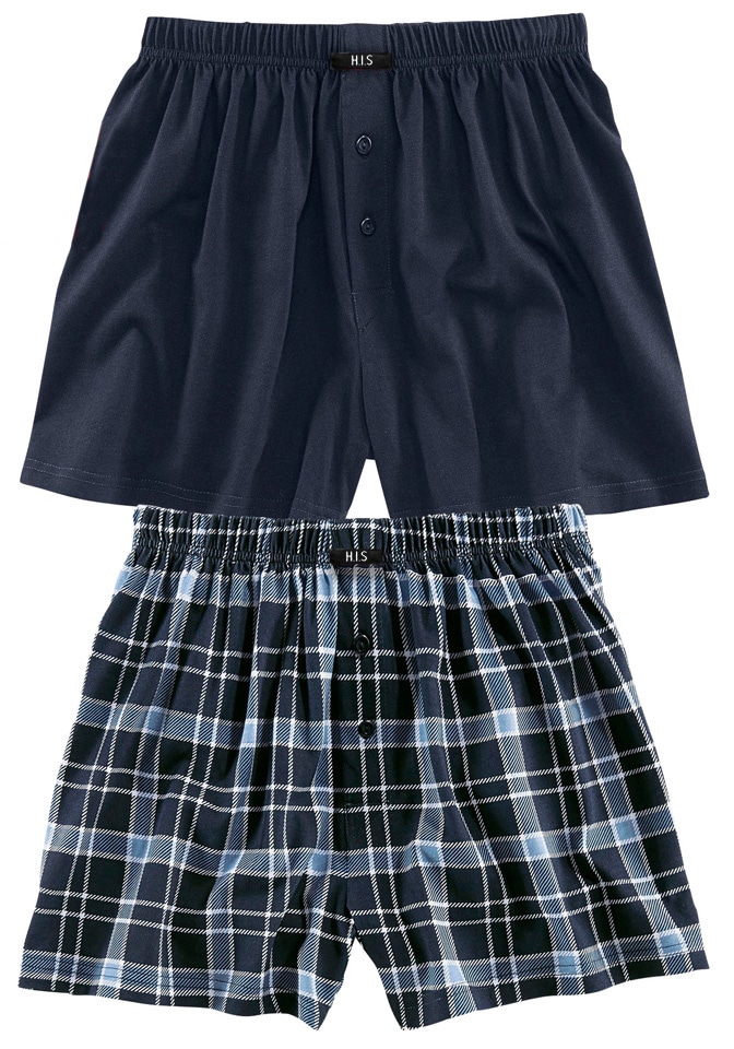 H.I.S Boxer »Boxershorts für Herren«, (Packung, 2 St.), in weiter Passform