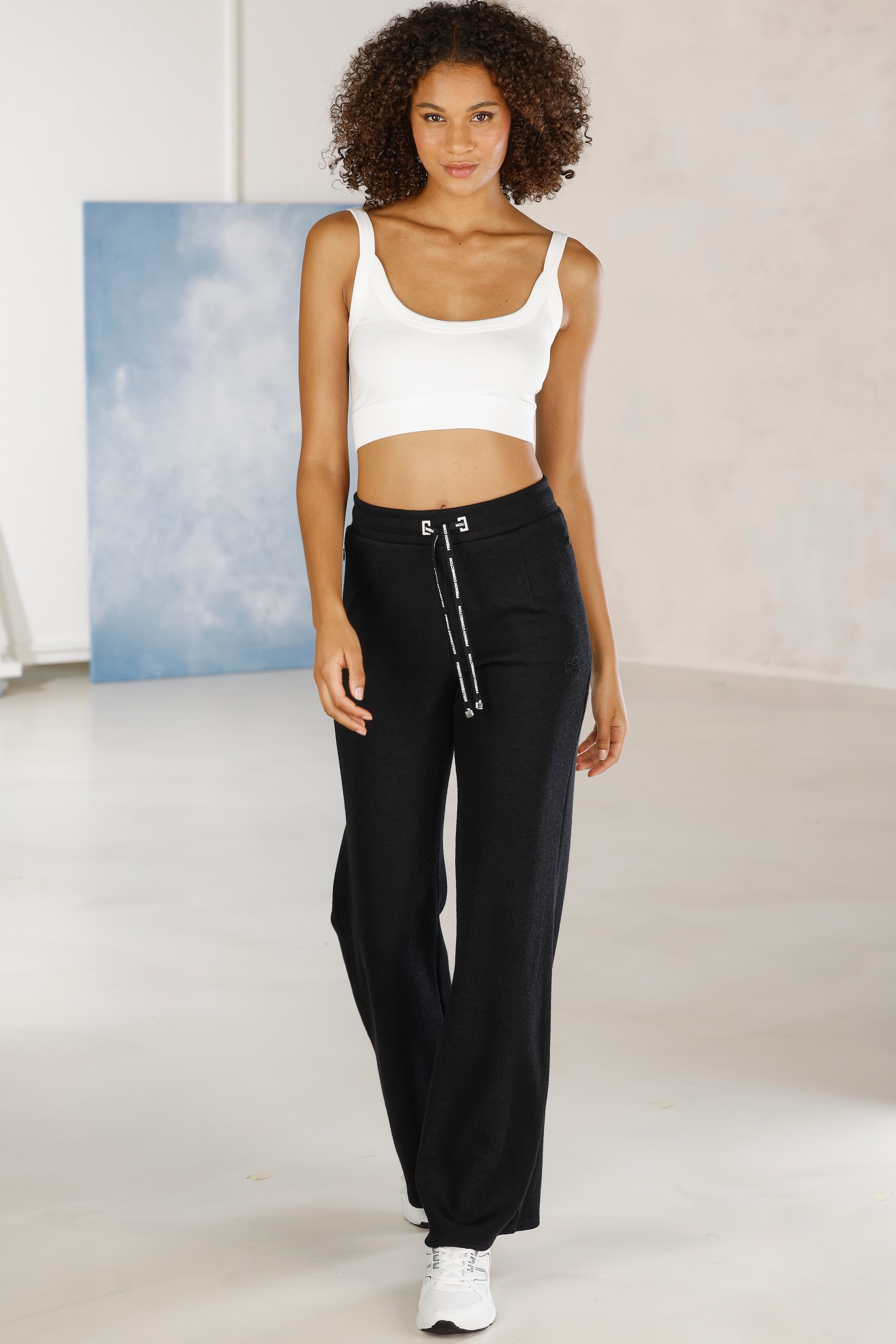 French Connection Loungepants  in gerippter Strickoptik
