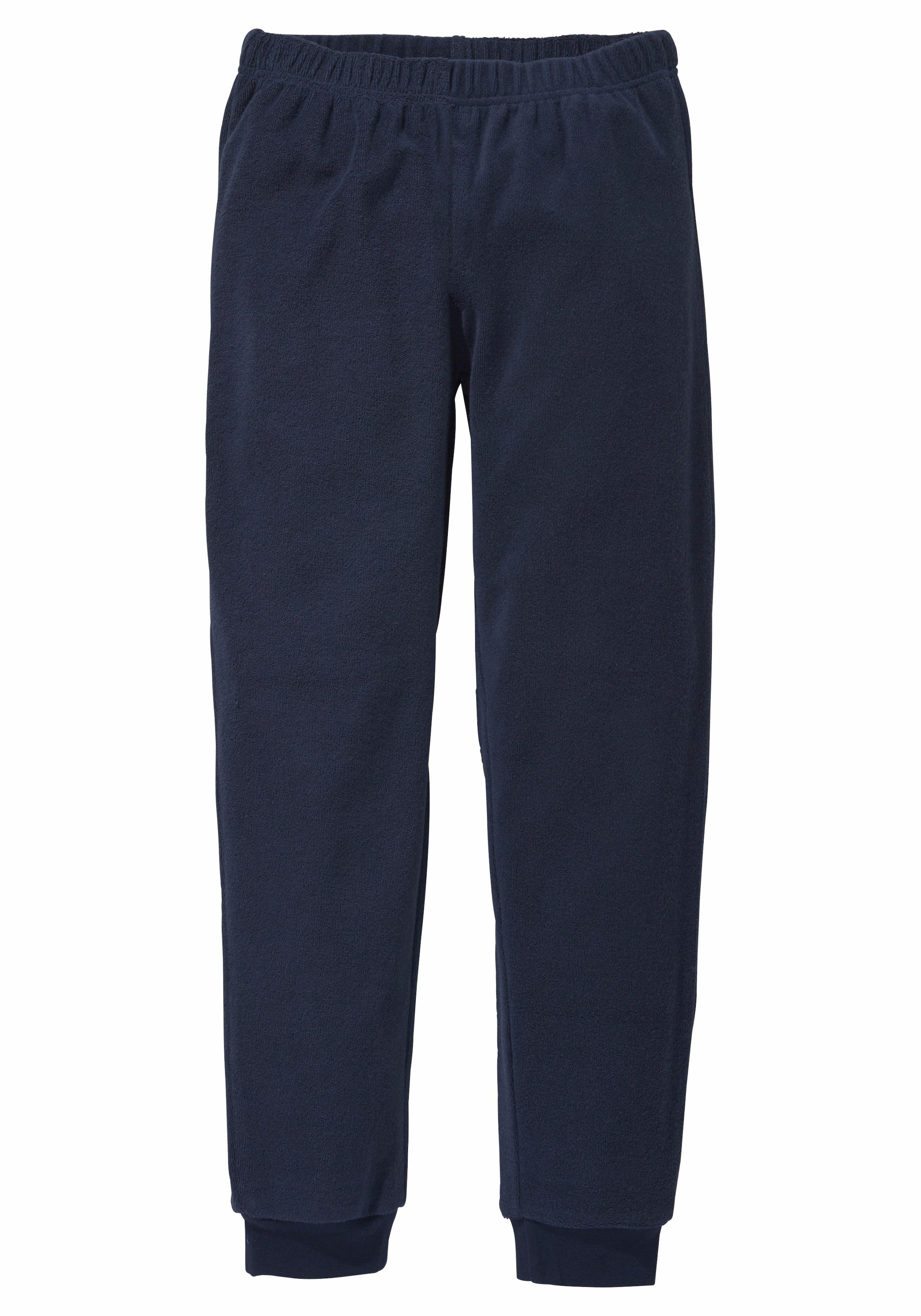 AUTHENTIC LE JOGGER Pyjama 1 Stück, 2 Stk. tlg., Schlafanzug aus Frottee, mit Bündchen